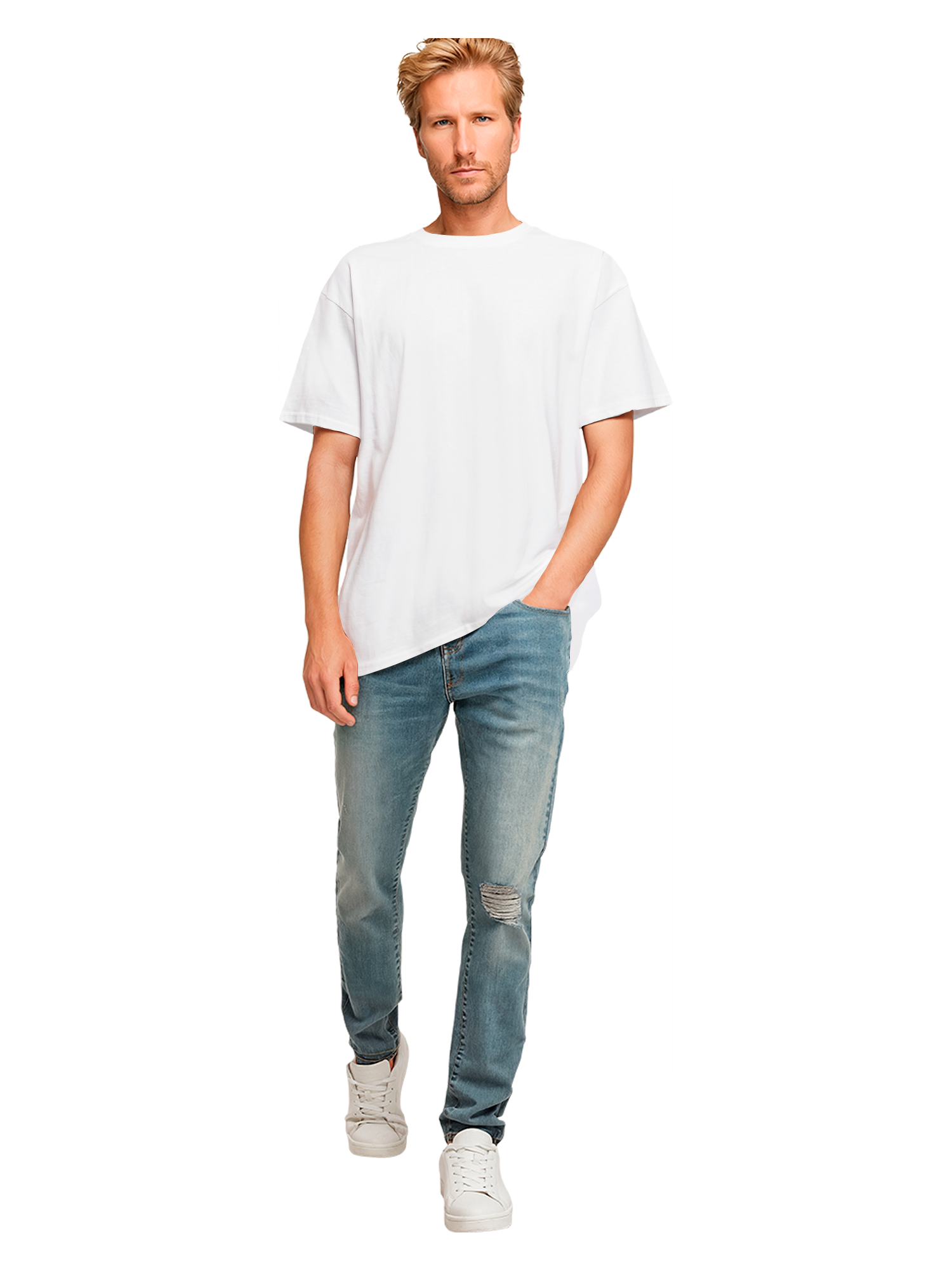 T-shirt surdimensionné lourde Kanagawa Wave