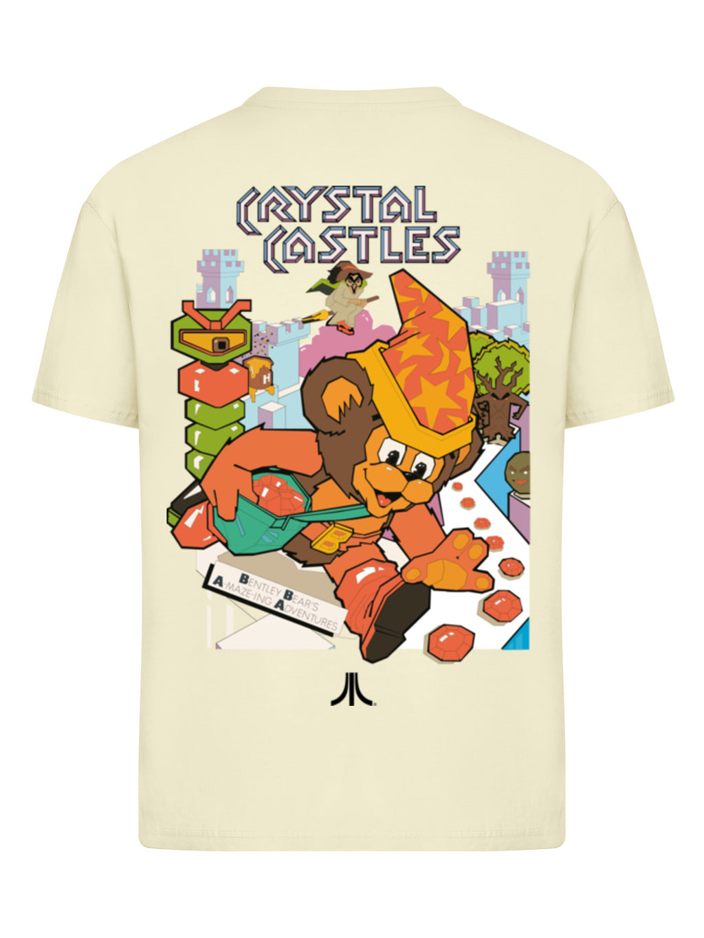 Atari Crystal Castles Retro Gaming and Atari Crystal Castles Bear with Ladies Everyday Tee