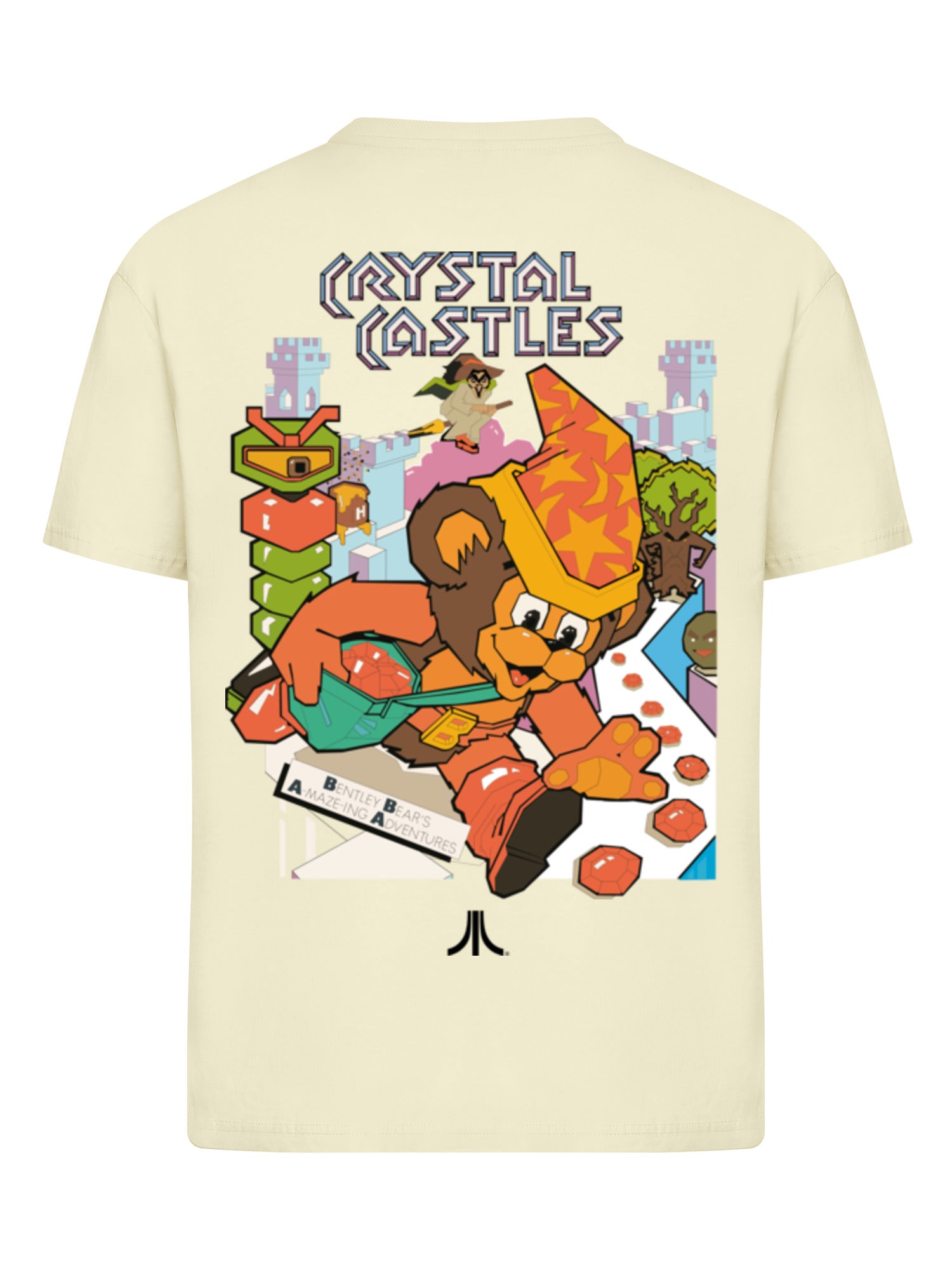 Atari Crystal Castles Retro Gaming and Atari Crystal Castles Bear with Ladies Everyday Tee