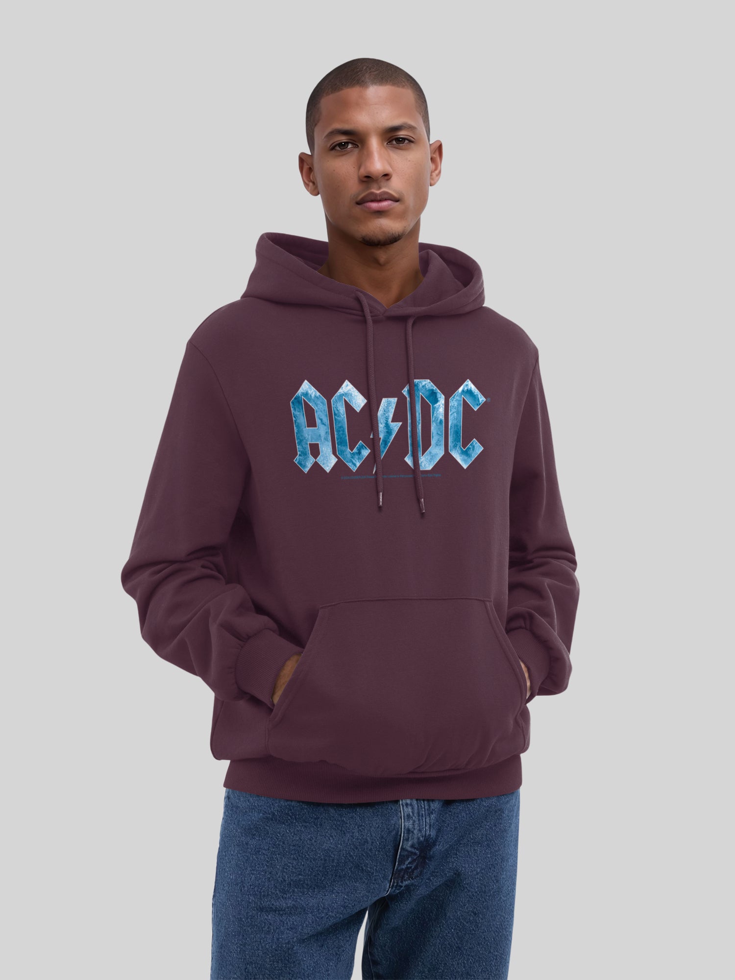 ACDC Blue Ice Logo Herren Hoodie