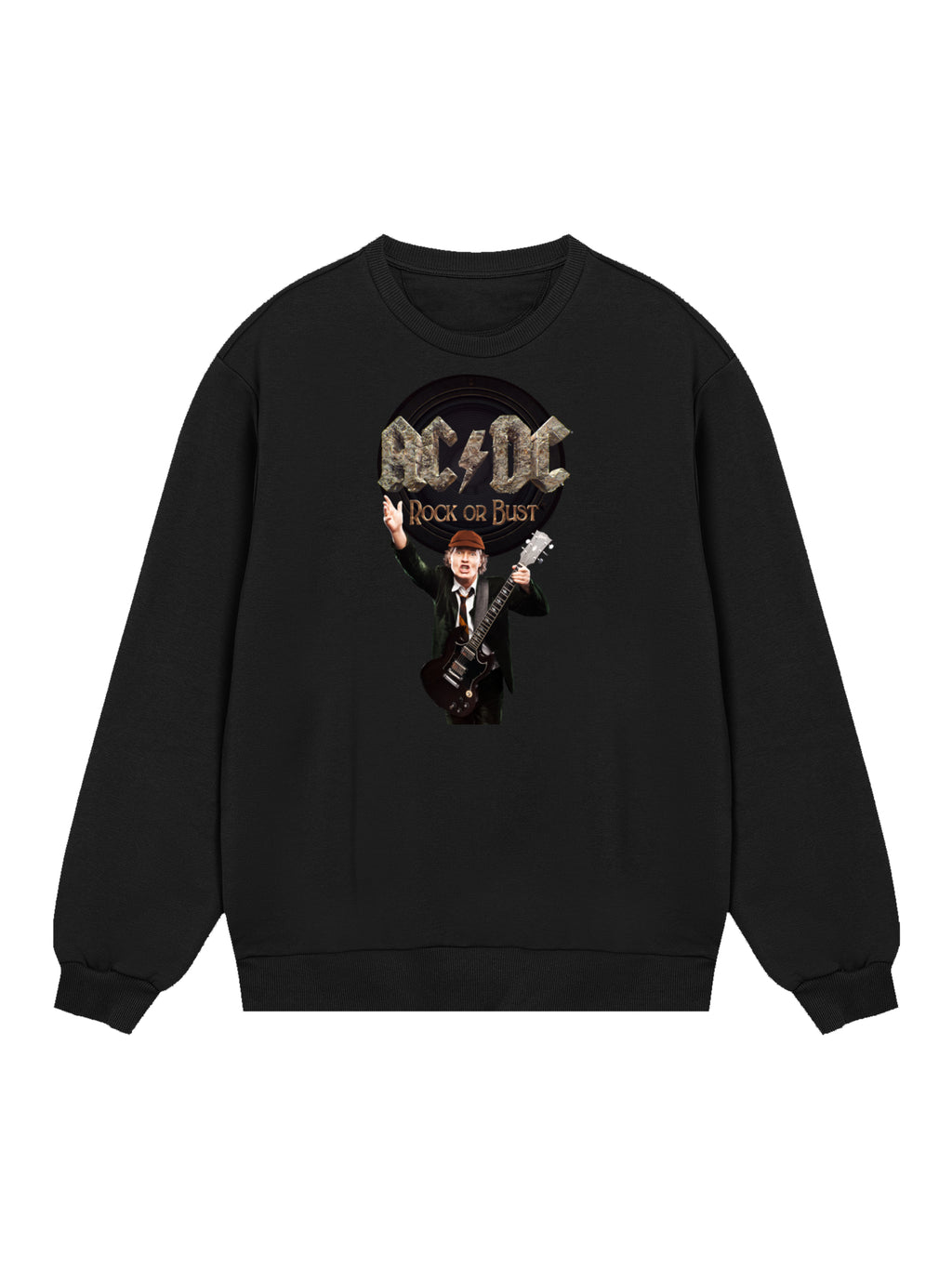 ACDC Rock Or Bust Angus Young Herren Sweatshirt