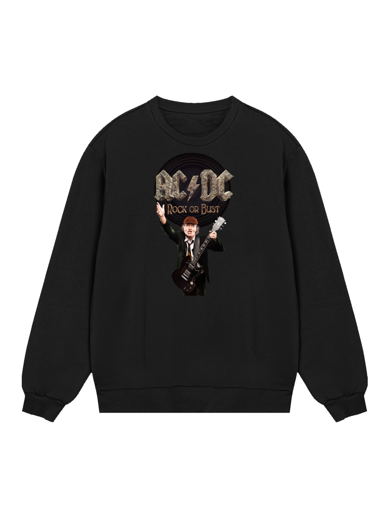 ACDC Rock Or Bust Angus Young Herren Sweatshirt
