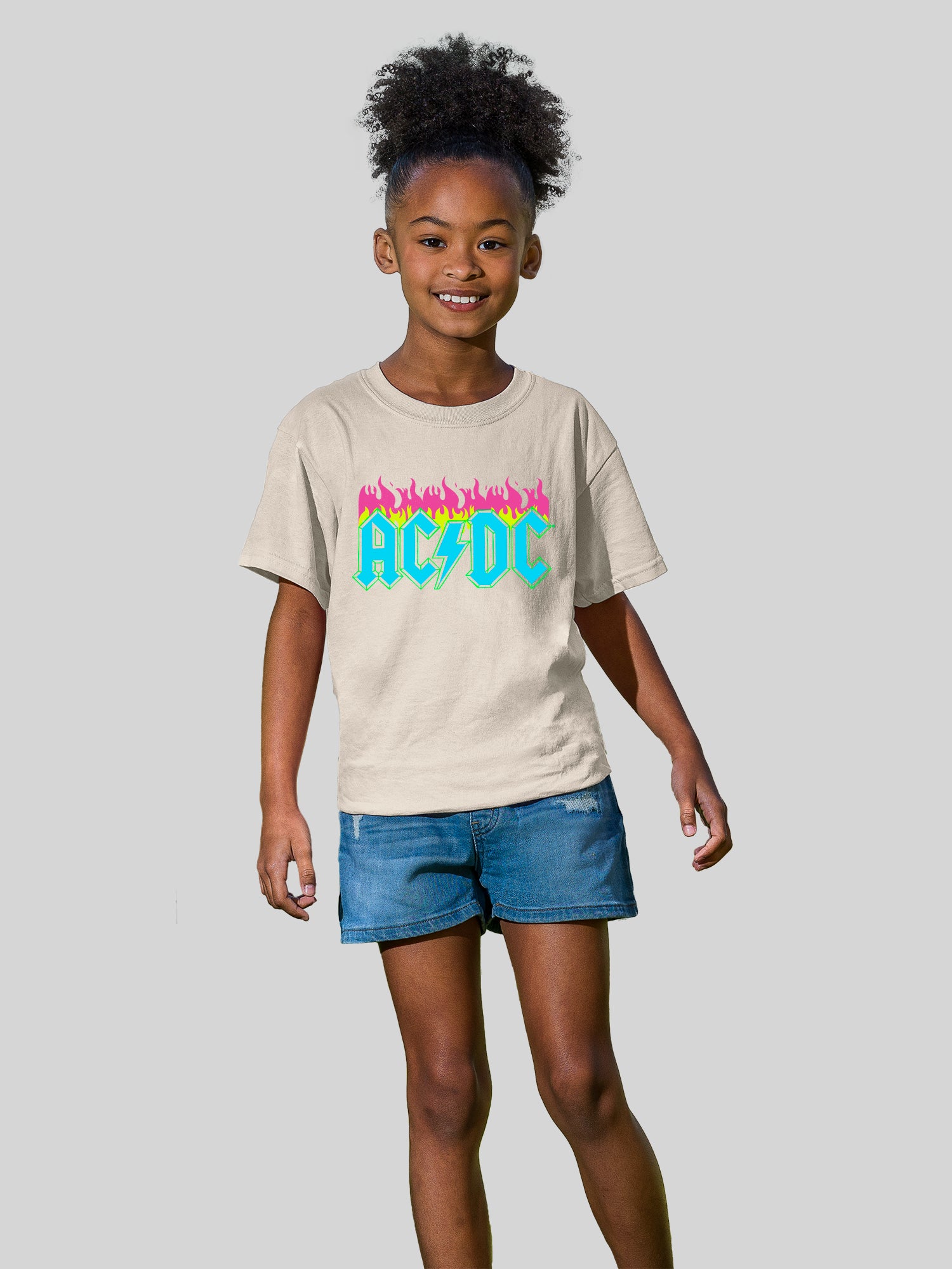 AC/DC Neon Flames with Youth Buddy Tee