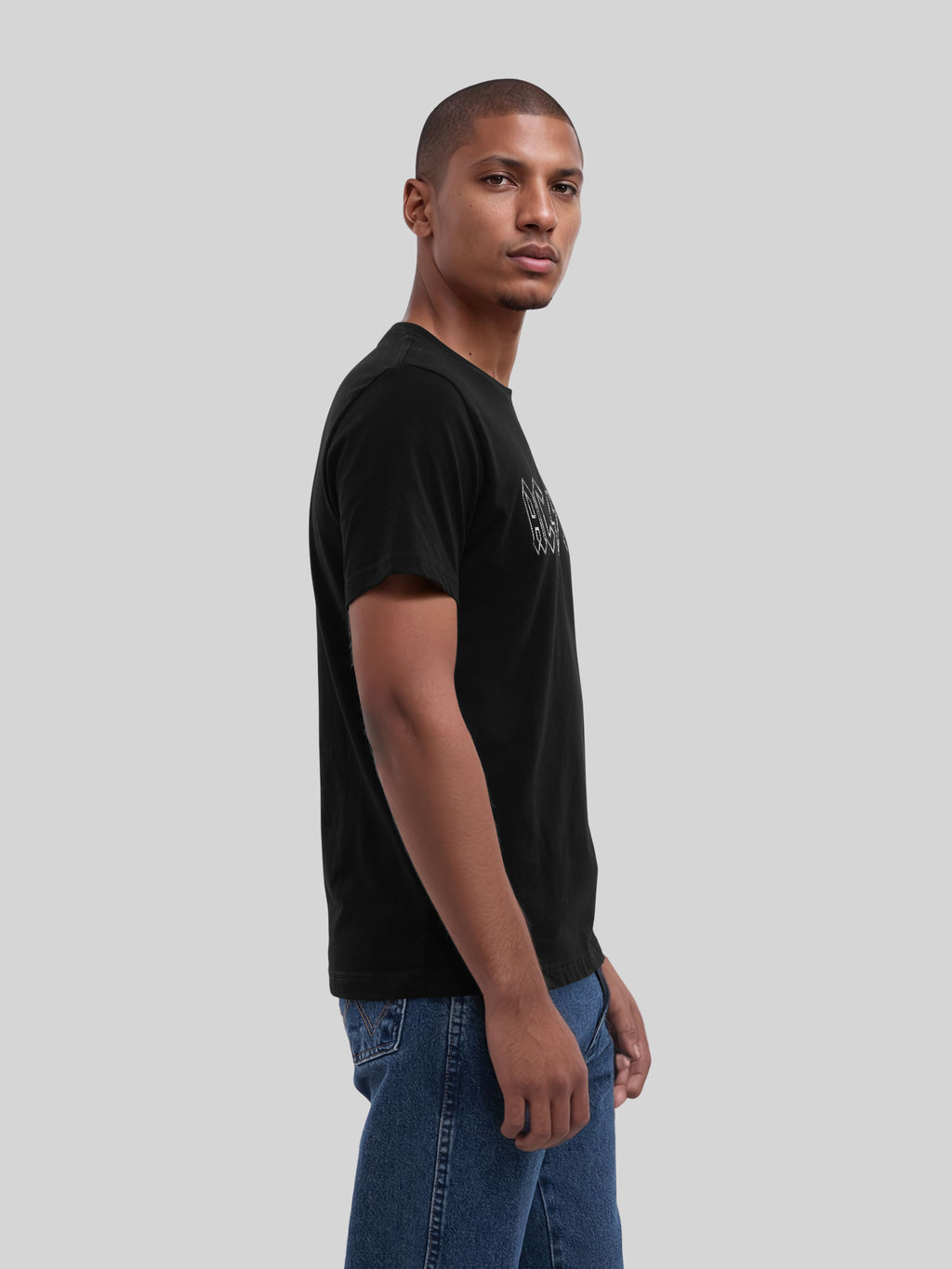 ACDC Logo déchiqueté Men T-shirt régulier