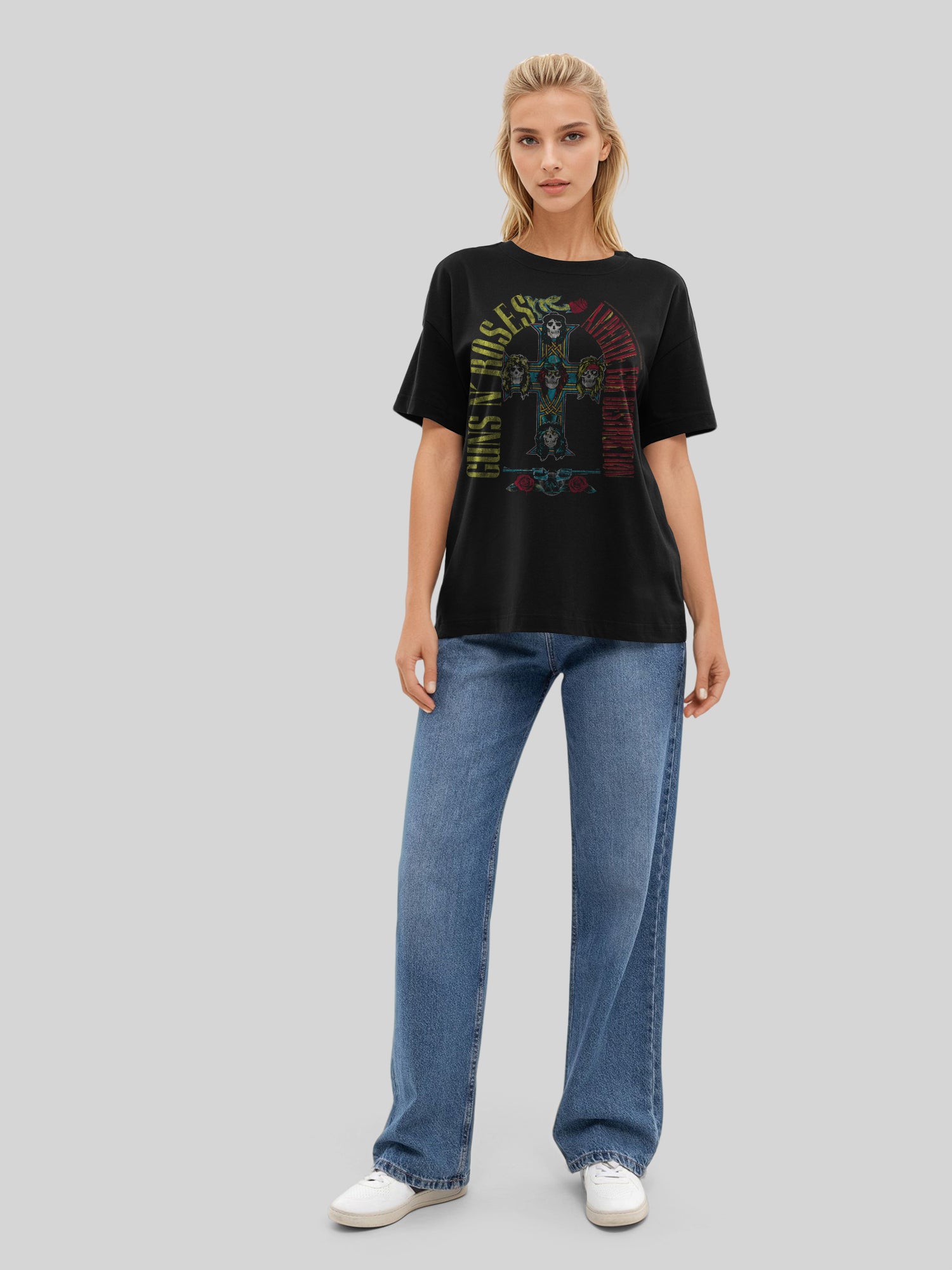 Guns N 'Roses 1988 Tour | Camiseta de gran tamaño para mujer