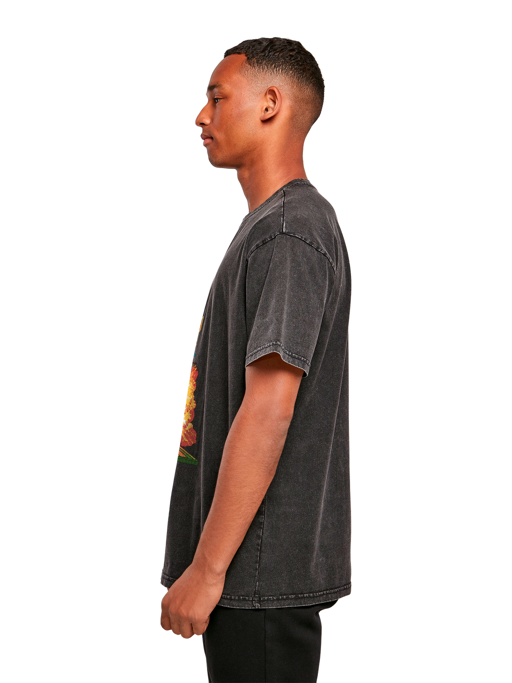 Missile Command Hanger Atari Retro Gaming with Acid Washed Heavy Oversize Tee