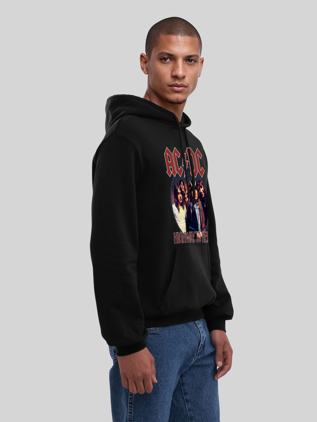 AC / DC Highway to Hell Circle Hoodie biologique masculin