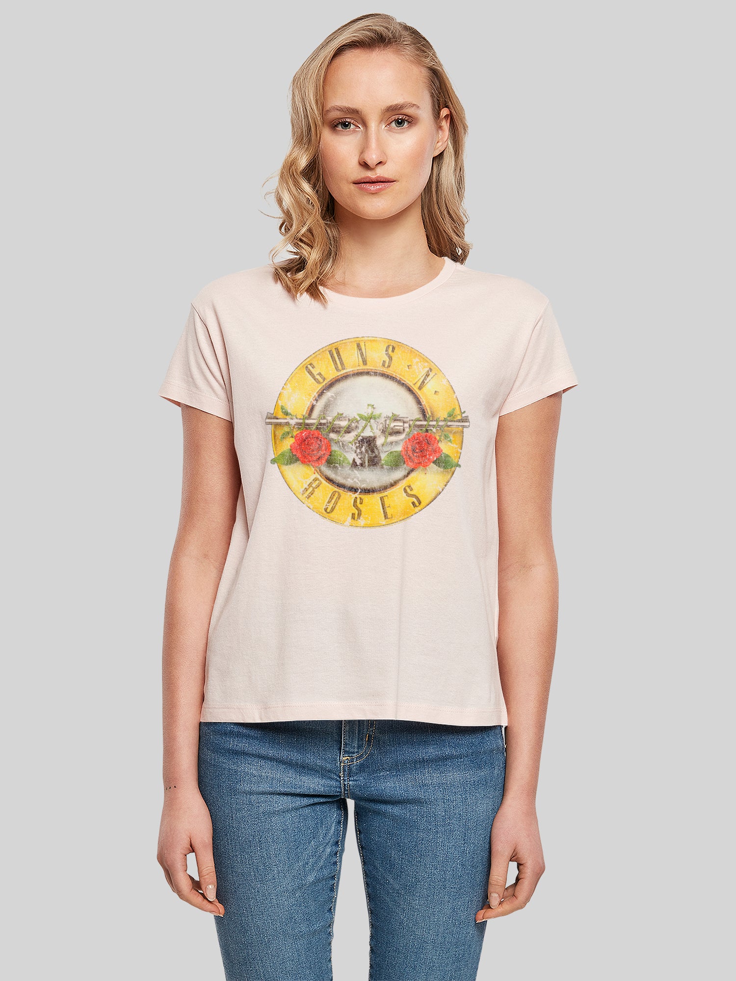 Guns 'n' Roses Vintage Bullet Logo with Ladies Box Tee