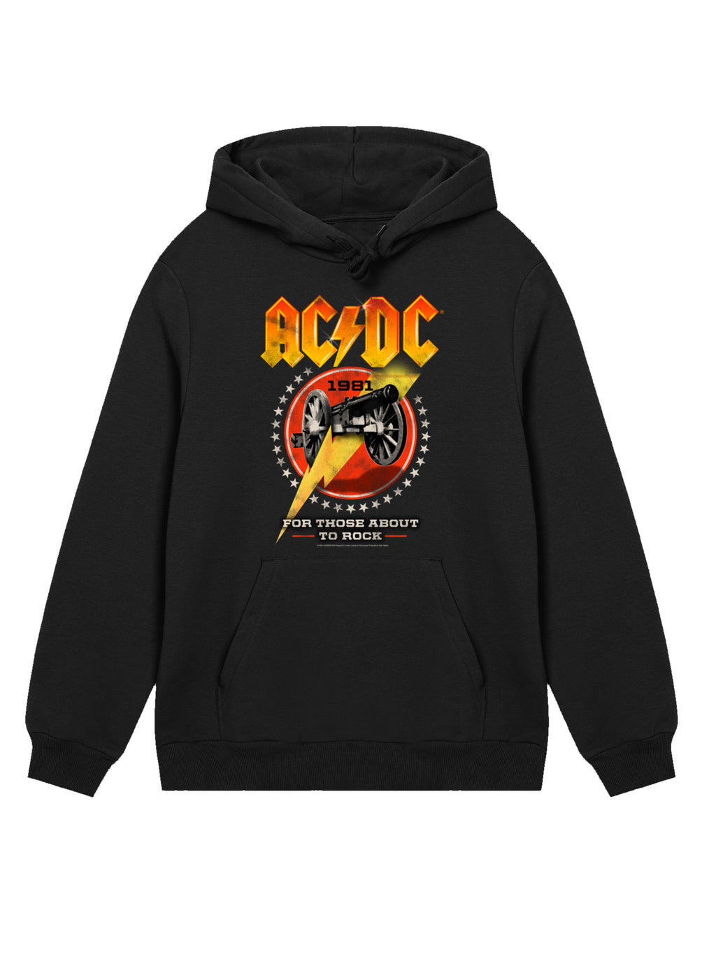 AC / DC pour ceux qui sont sur le point de basculer 1981 à sweat à capuche organique masculin