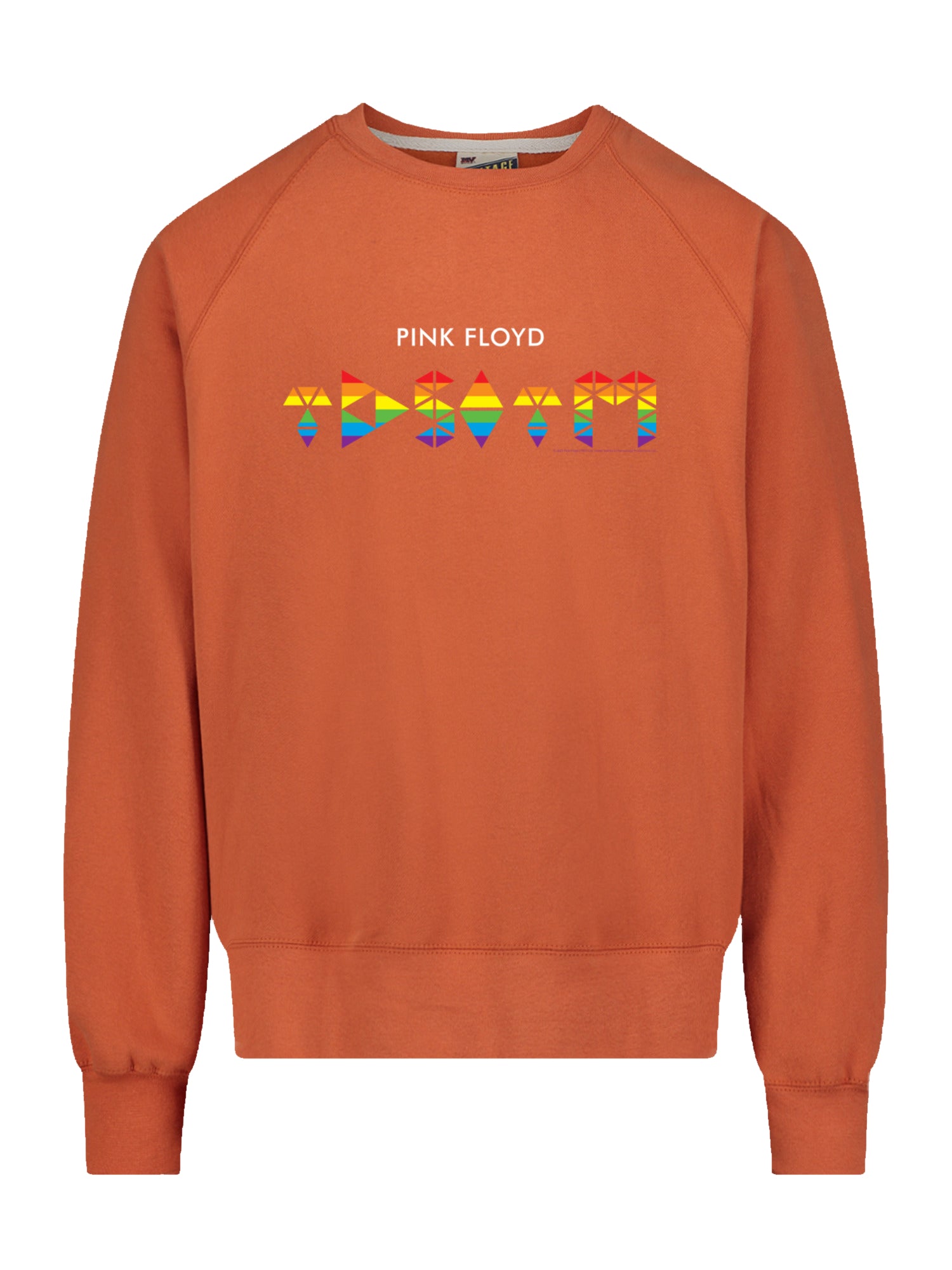 Pink Floyd TDSOTM Rainbow with Vintage Fleece Raglan Crew