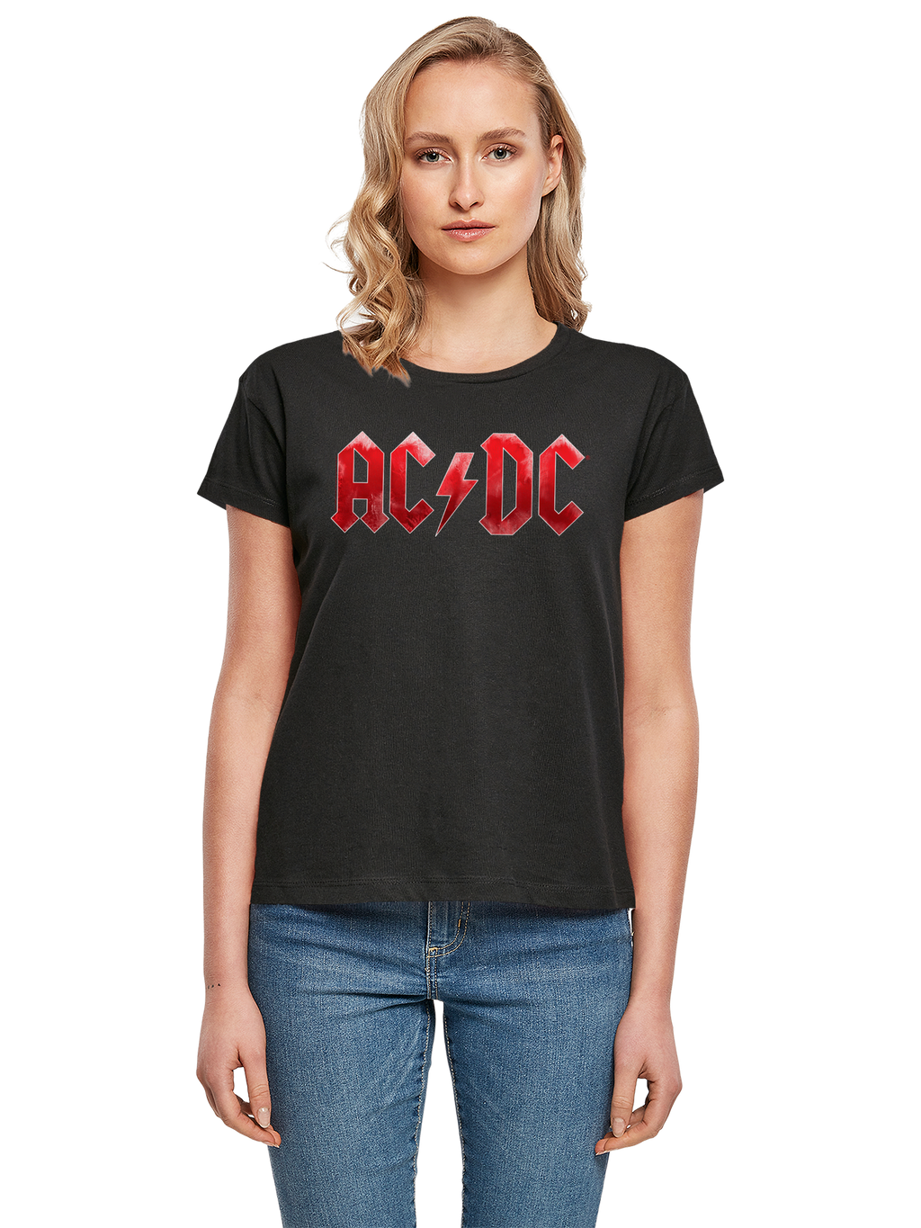 ACDC Red Ice Logo Ladies Box Tee