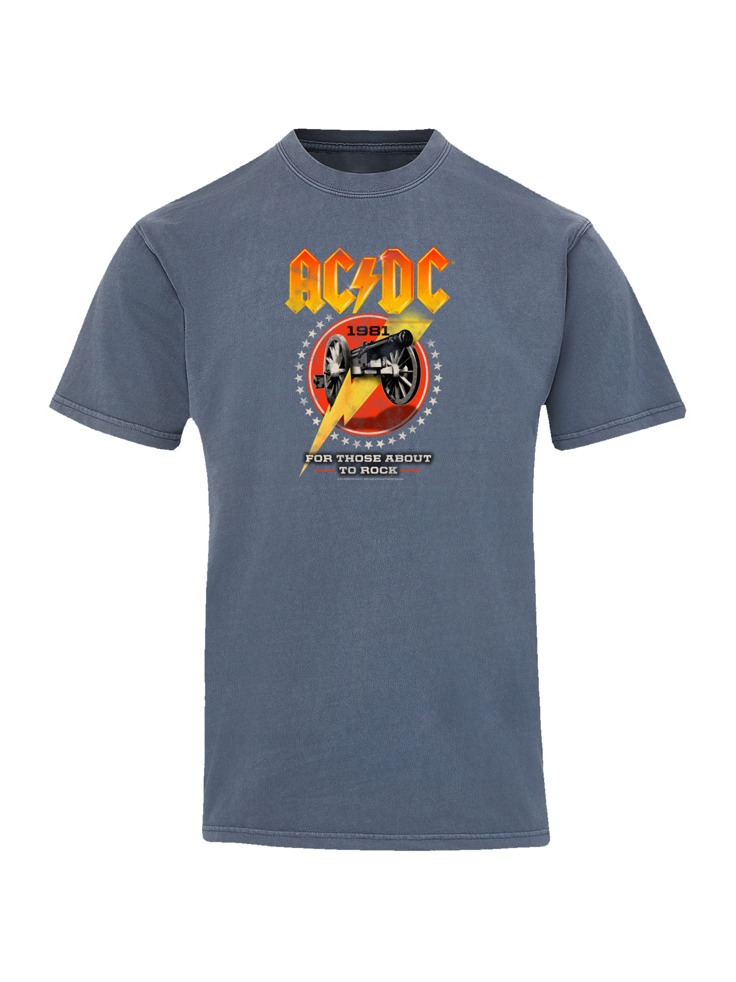ACDC pour ceux qui sont sur le point de basculer 1981 avec un tee-shirt de couleur côtière