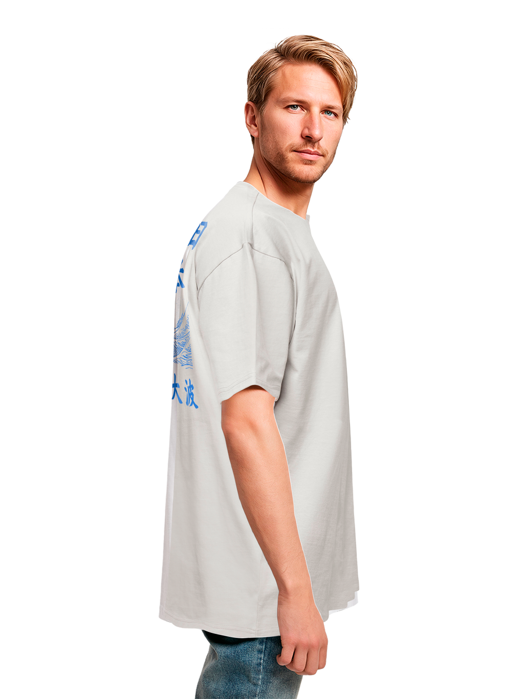 T-shirt surdimensionné lourde Kanagawa Wave