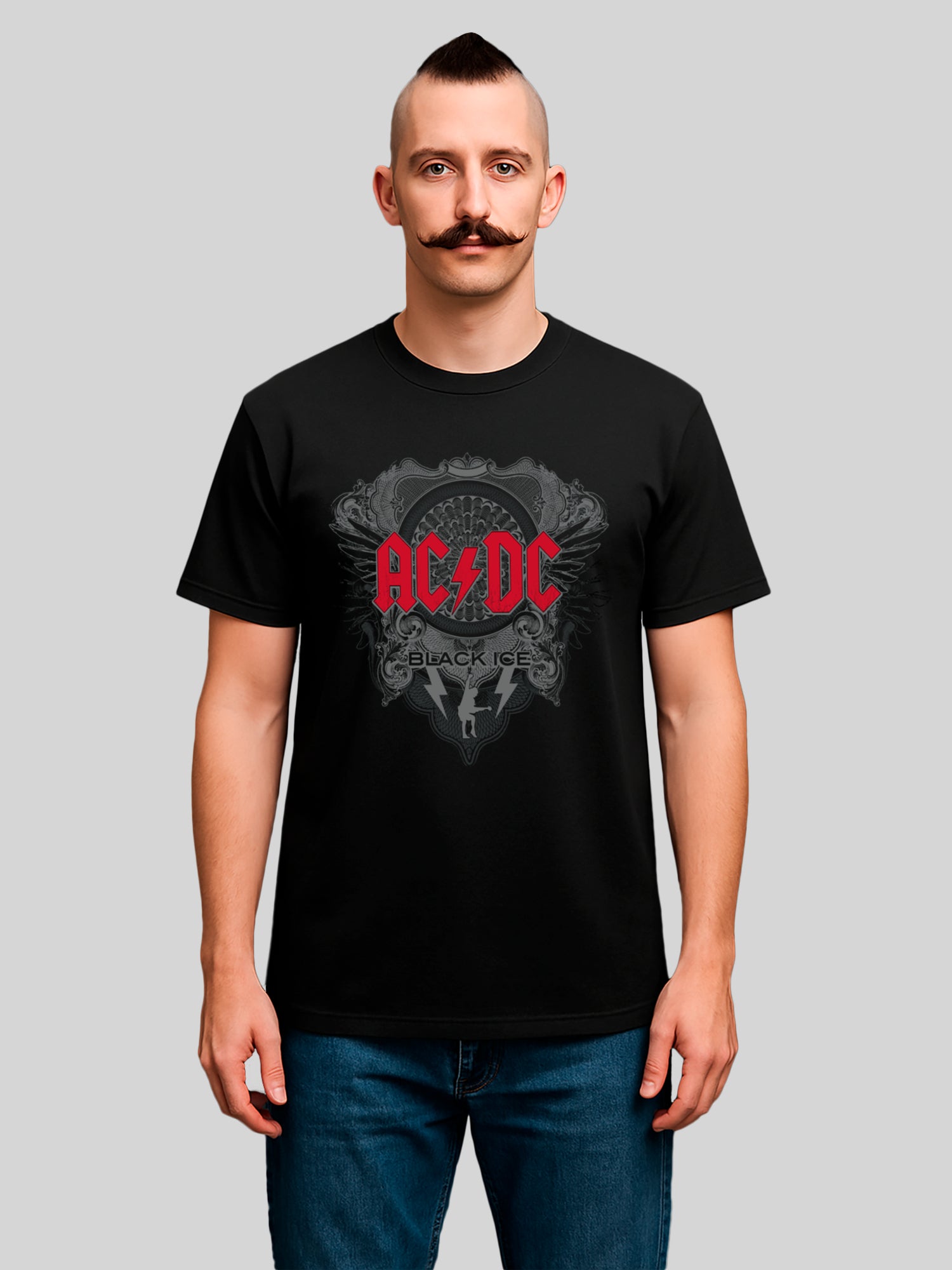 T-shirt biologique AC / DC Black Ice Men