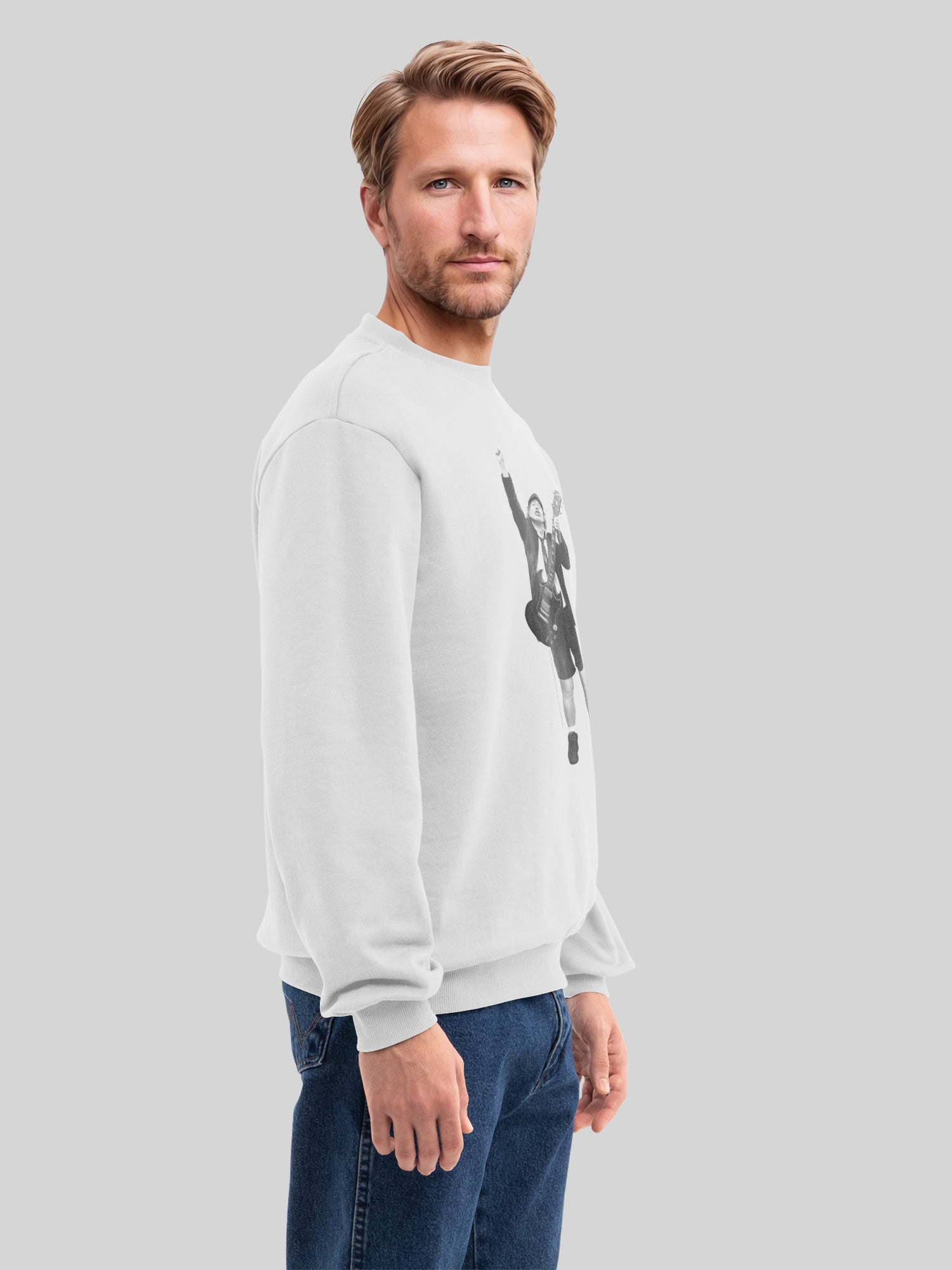 ACDC Angus Young Cutout Herren Sweatshirt