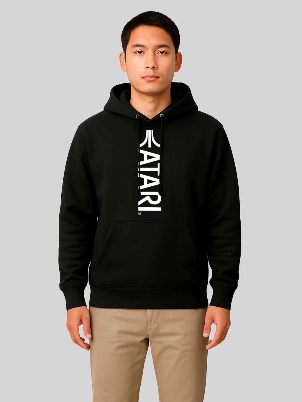 ATari Games Vertical Logo White Retro Gaming mit Pro-Weave® Hood