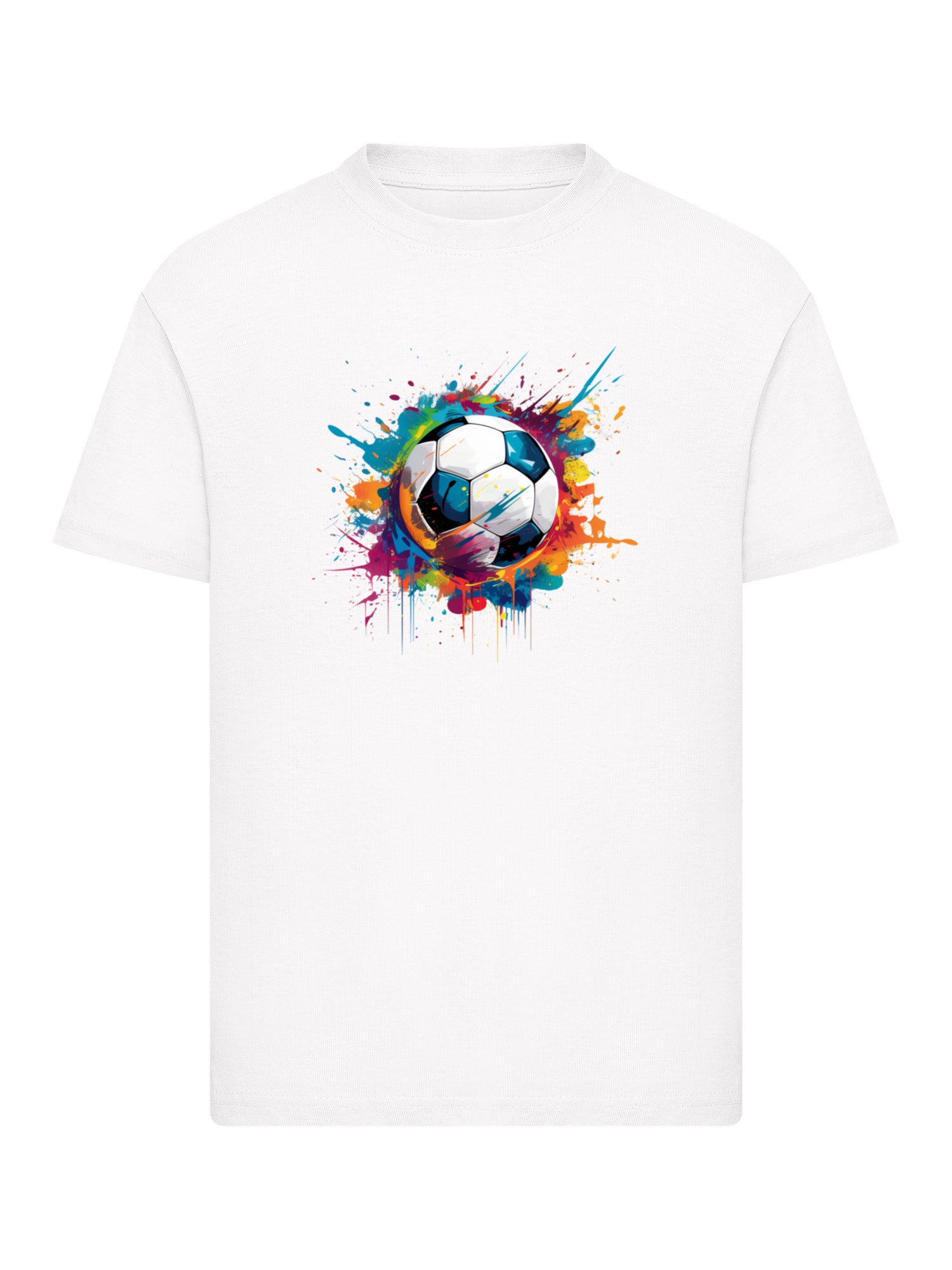 T-shirt pour enfants de ballon de football coloré