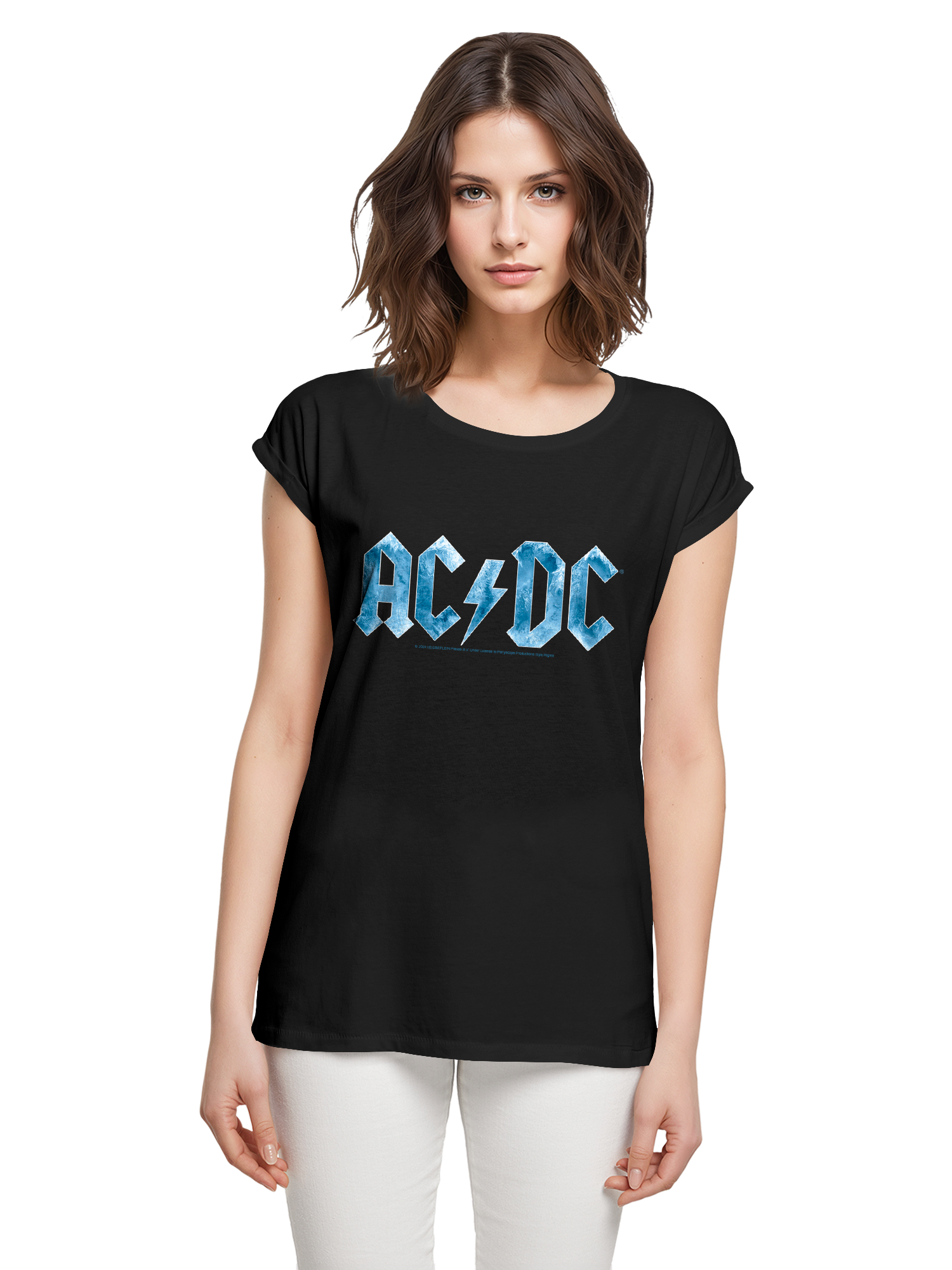 ACDC Blue Ice Logo Damen T-Shirt