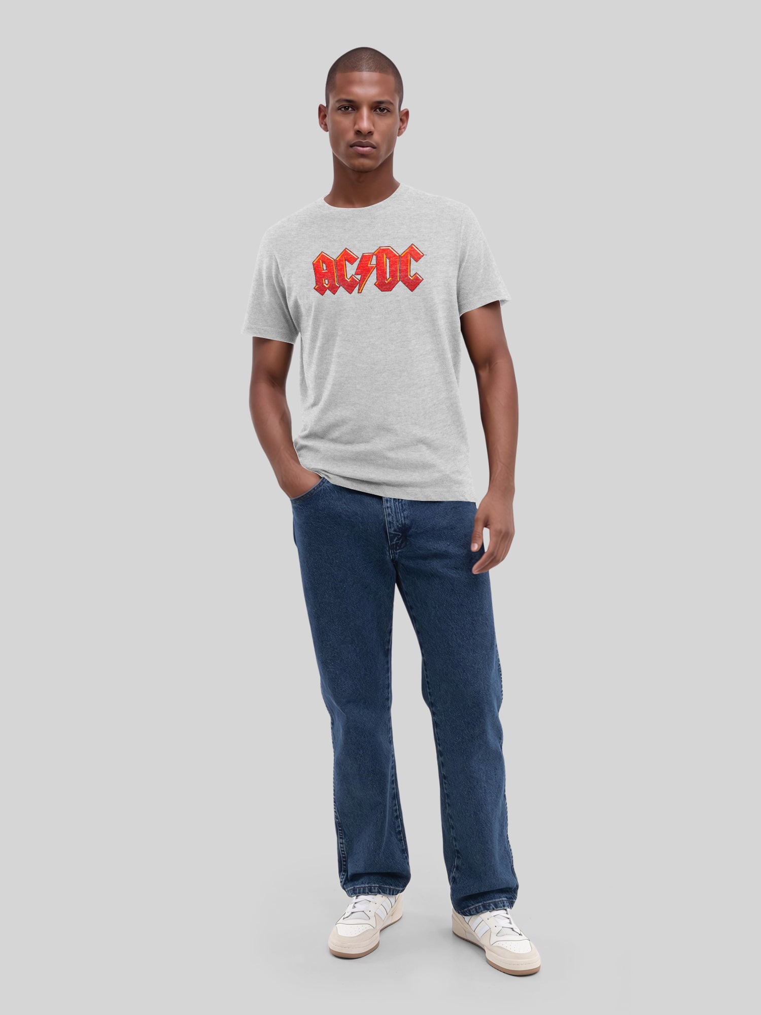 ACDC Dark Red Logo with True Blanks | Mens Regular Tee