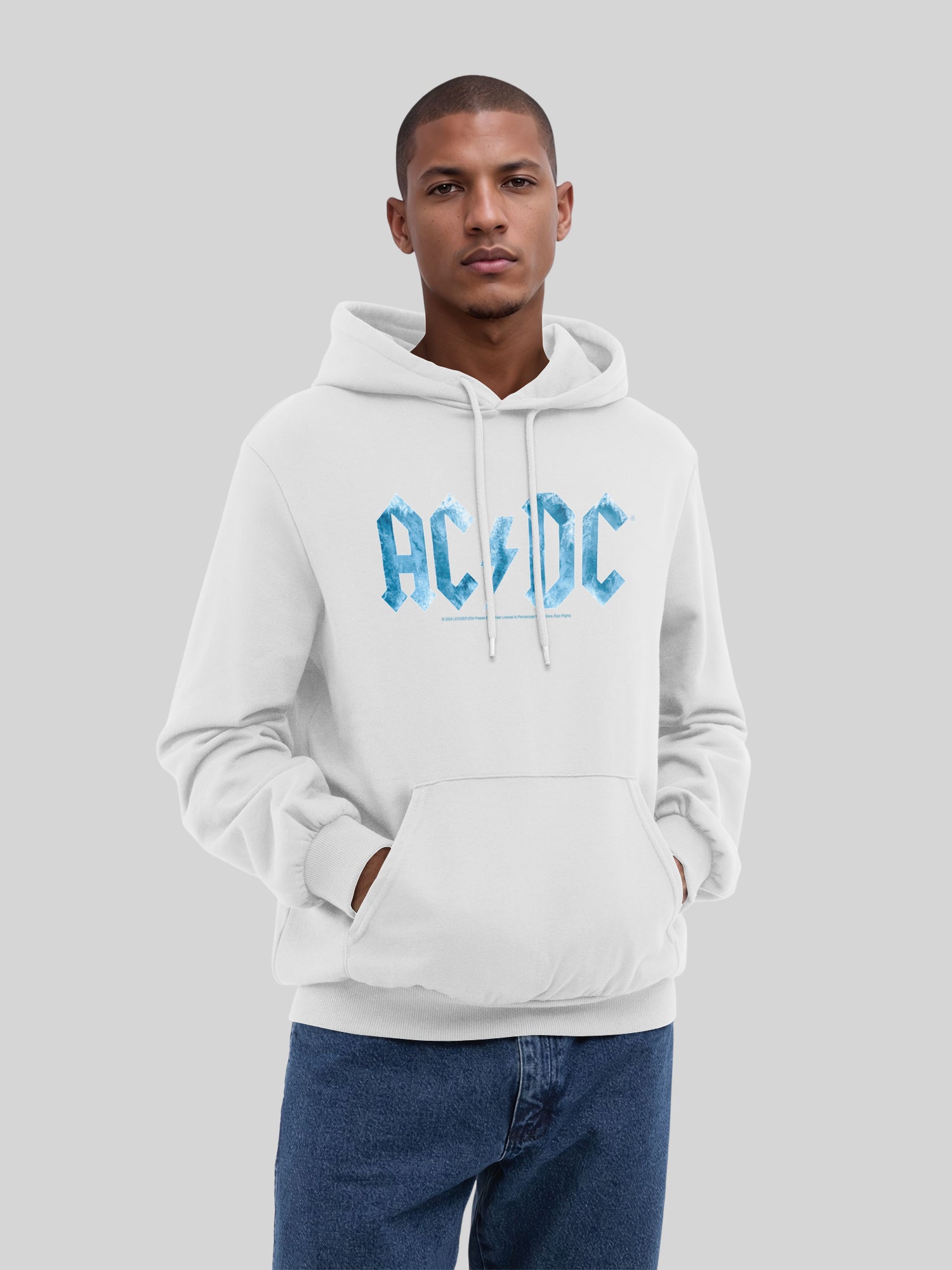 ACDC Blue Ice Logo Herren Hoodie
