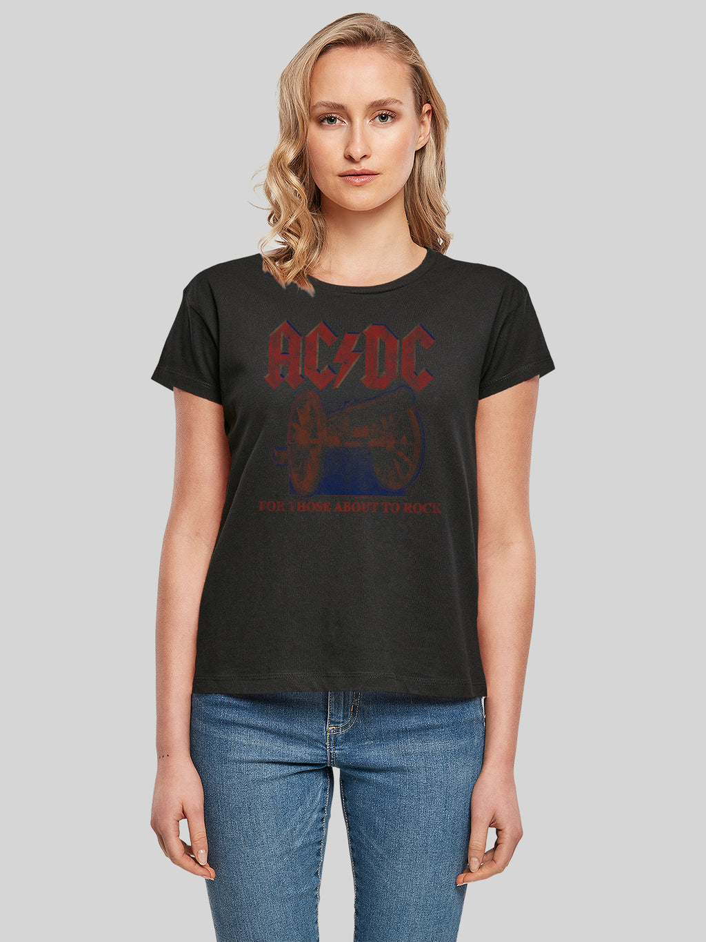 AC/DC para aquellos que están a punto de rockear Camiseta de caja de Ladies
