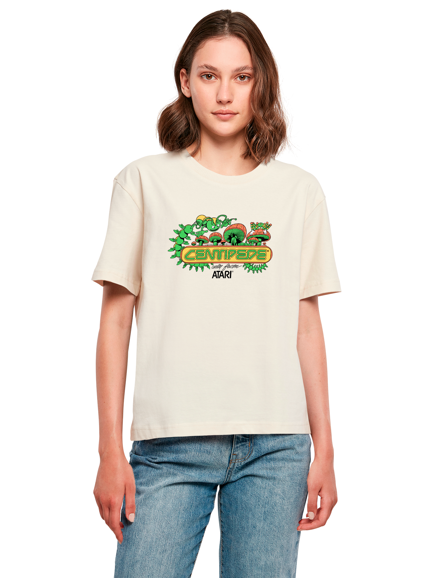 Centipede Atari Retro Gaming Art with Ladies Everyday Tee