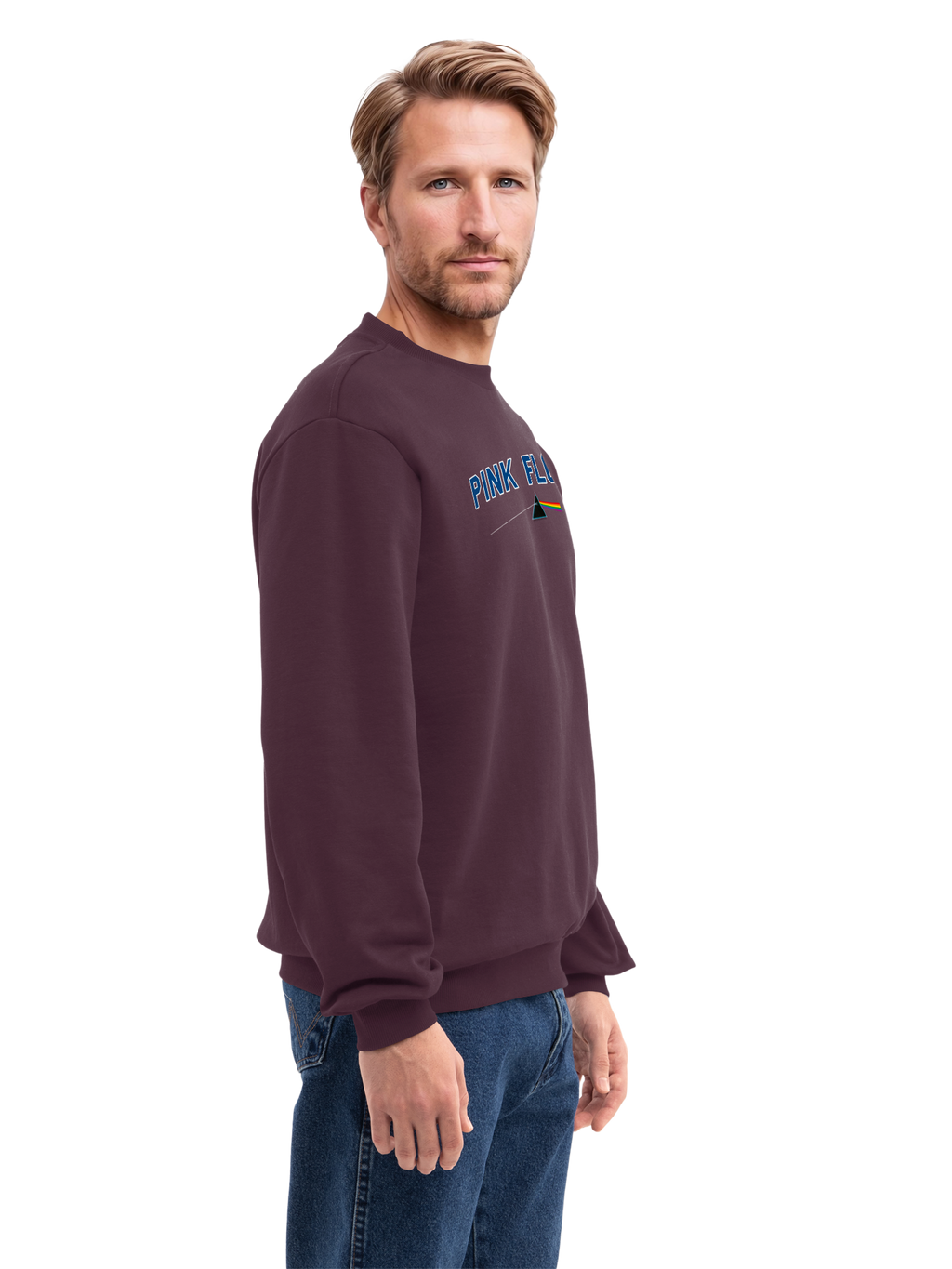 Pink Floyd College Prism avec de vraies blancs | Pull régulier pour hommes