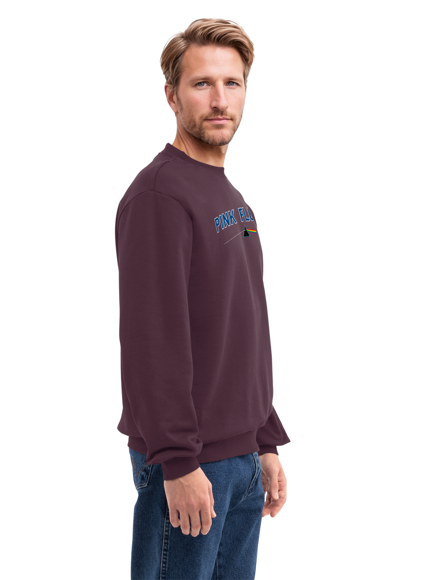 Pink Floyd College Prism avec de vraies blancs | Pull régulier pour hommes