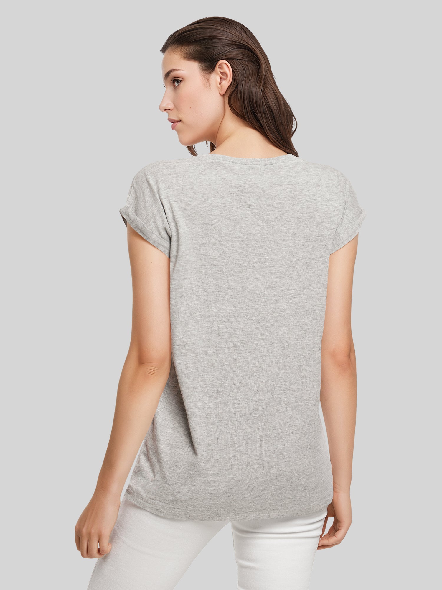 Guns N 'Roses Roses Calavera con Damas Extendida TEE de hombro