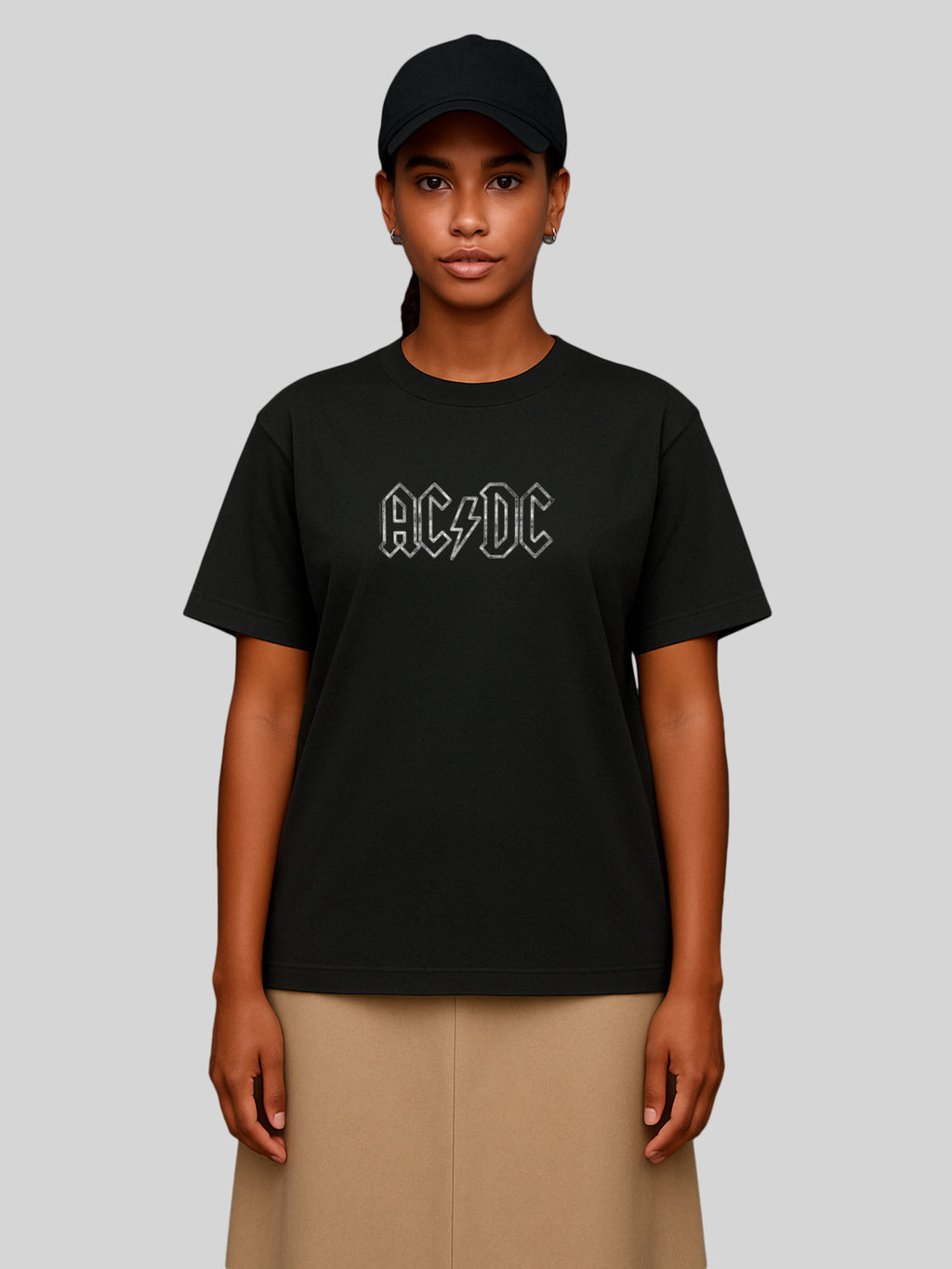 ACDC Jagged Logo Damen Oversize-T-Shirt