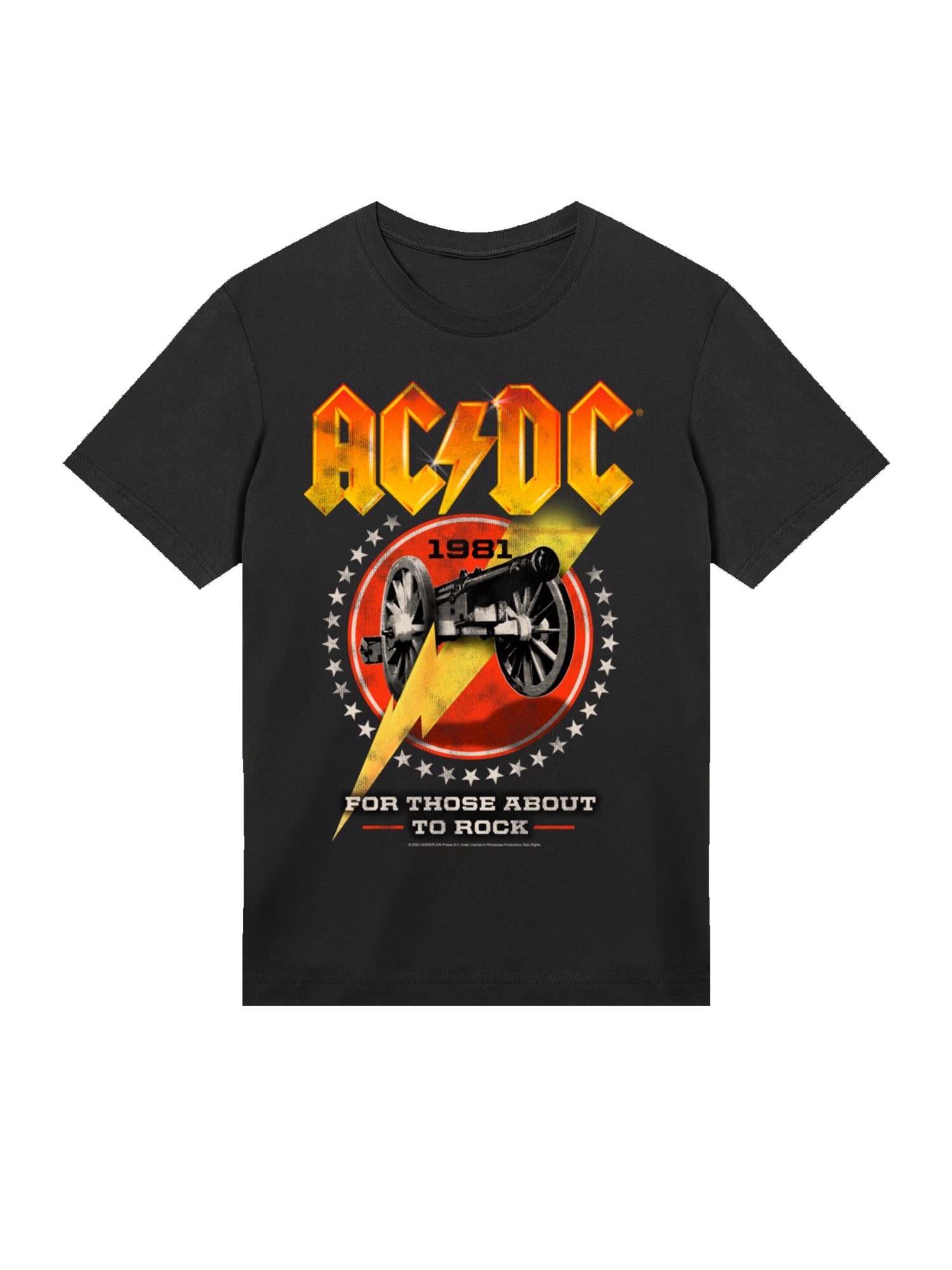 AC / DC pour ceux qui sont sur le point de basculer 1981 T-shirt biologique masculin