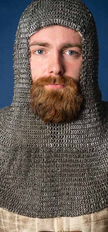 Chain hoods or Coiffes, where worn in most of the medieval period.