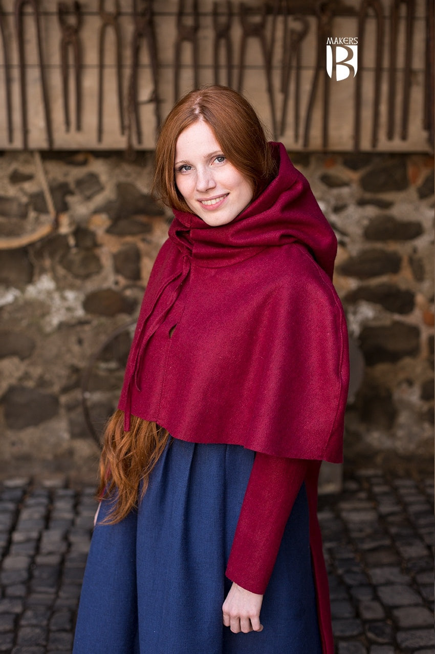 Capuchon en Laine Curt - Rouge