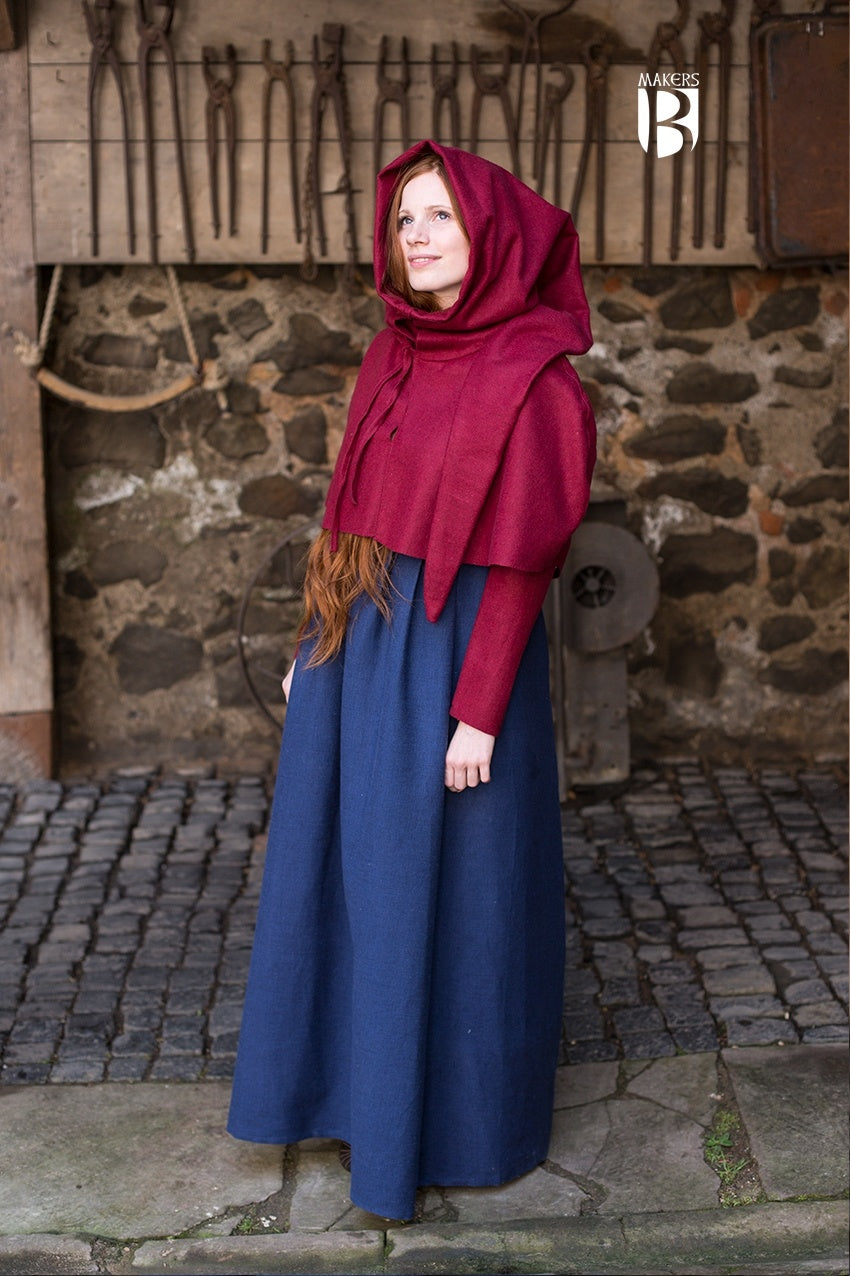 Capuchon en Laine Curt - Rouge