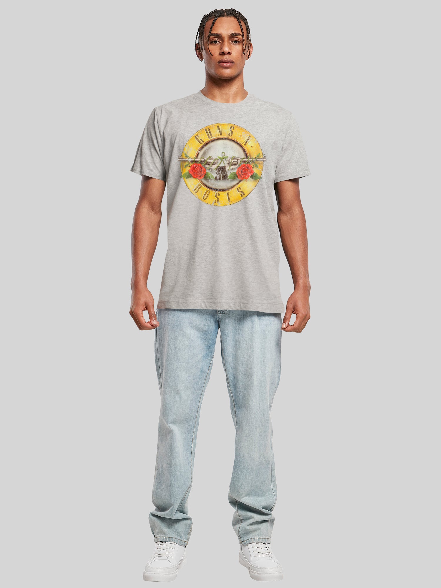 Guns 'n' Roses Vintage Bullet Logo with T-Shirt Round Neck