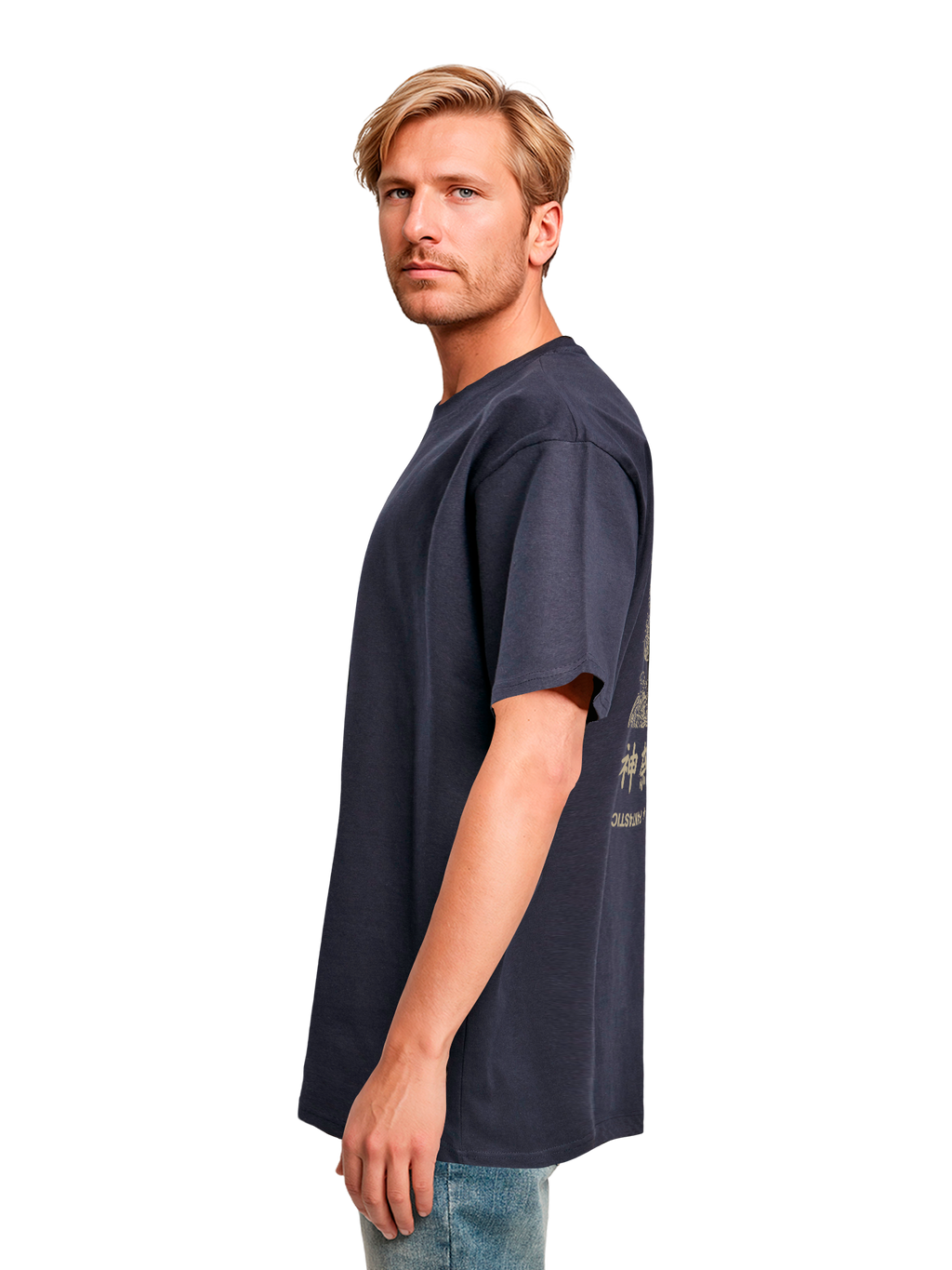 T-shirt surdimensionné lourde Kanagawa Wave