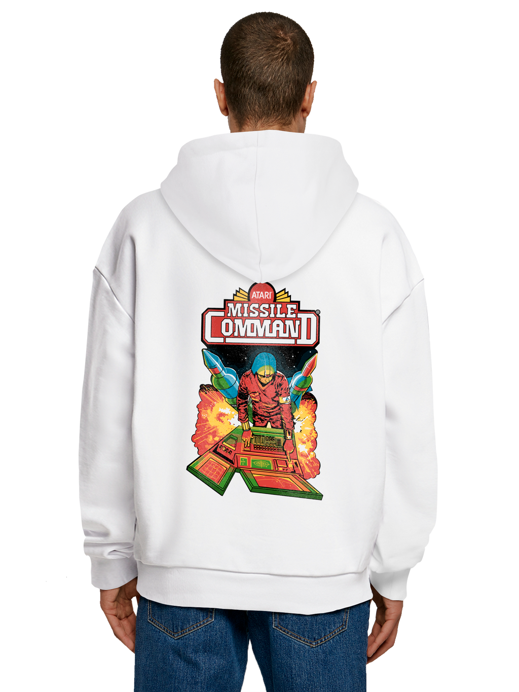 Atari Games Red Retro Gaming and Missile Command Hanger Atari Retro Gaming with Ultra Heavy Hoody