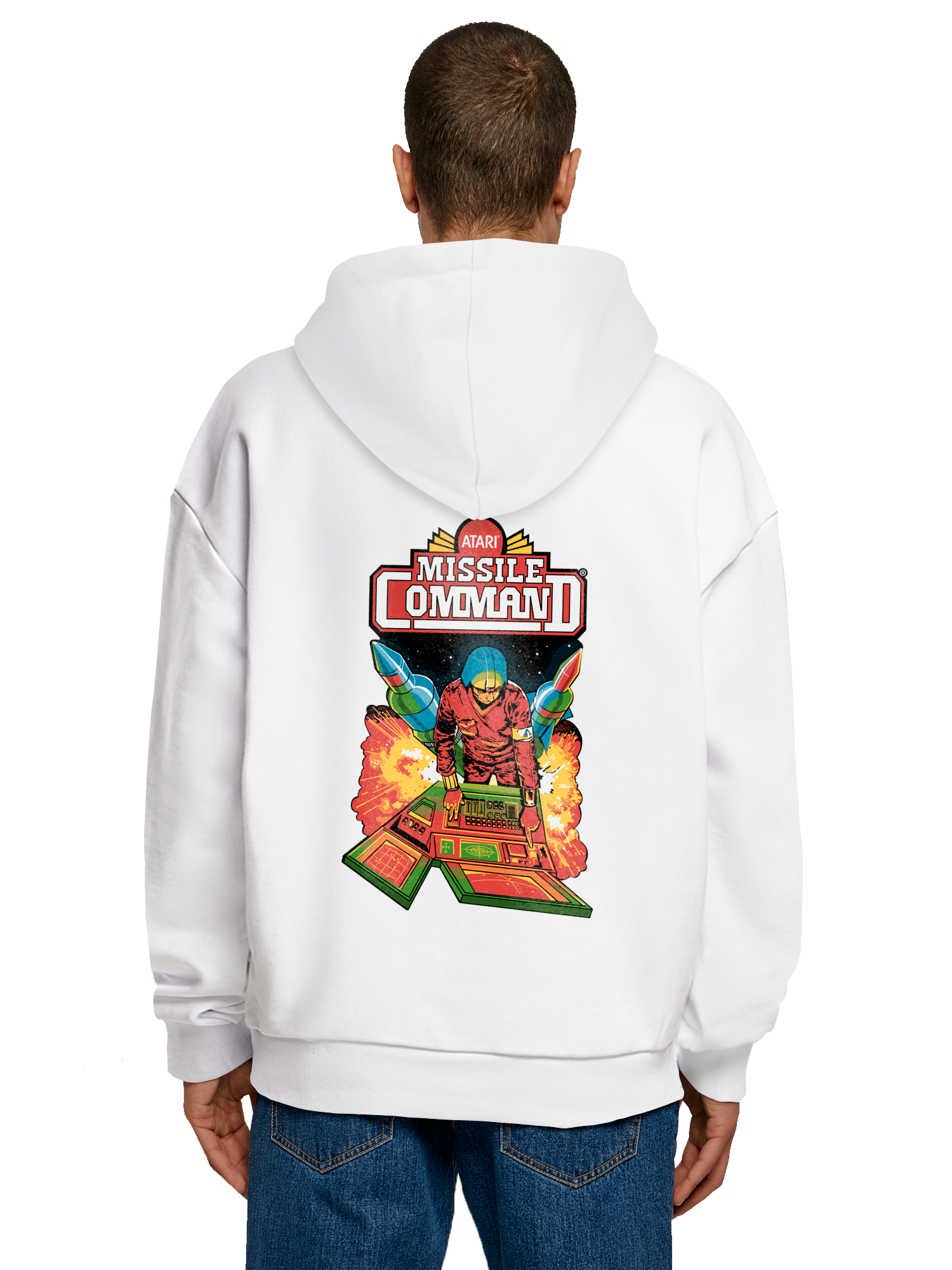 Atari Games Red Retro Gaming and Missile Command Hanger Atari Retro Gaming with Ultra Heavy Hoody