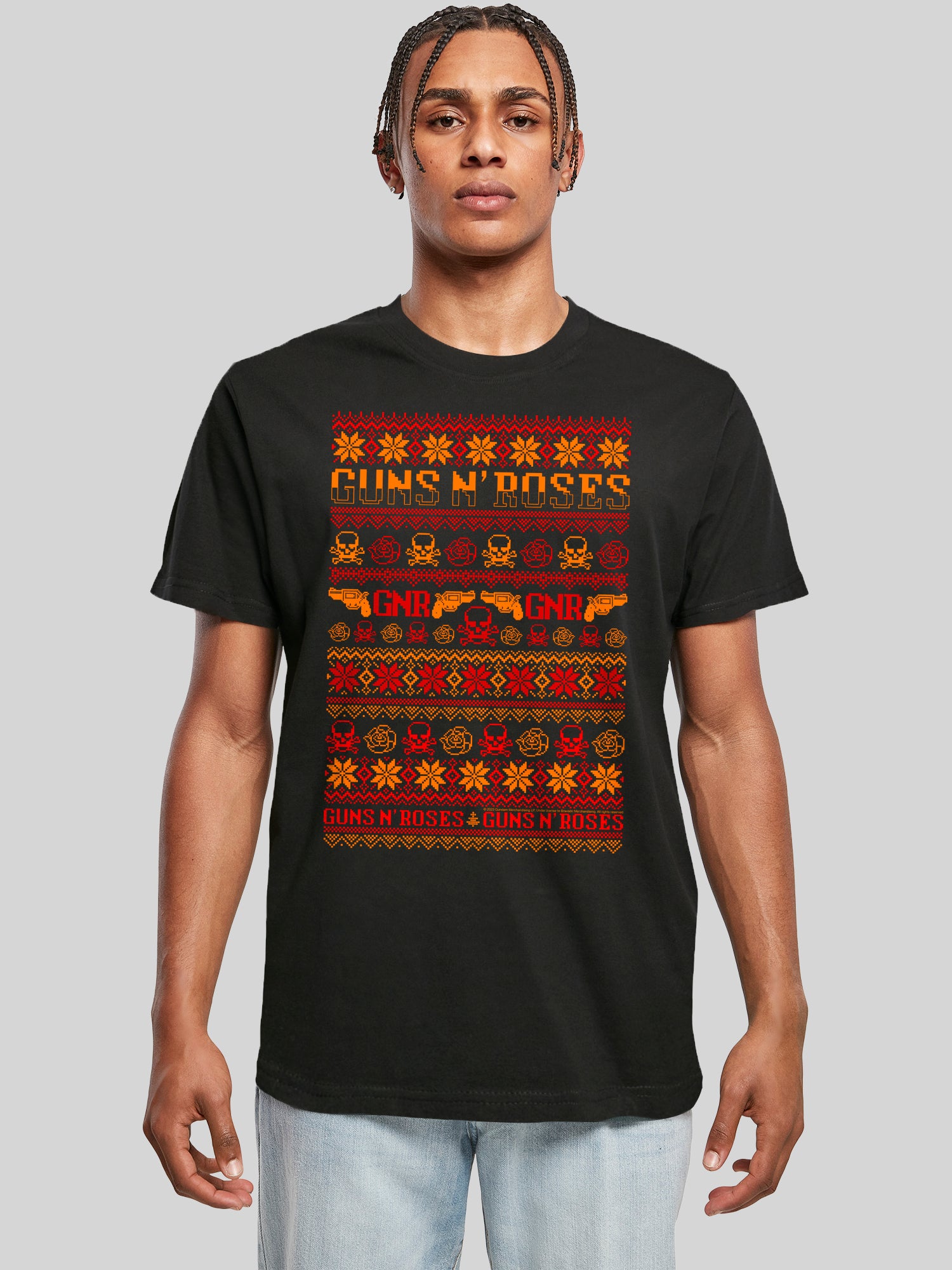 Guns N' Roses Christmas with T-Shirt Round Neck