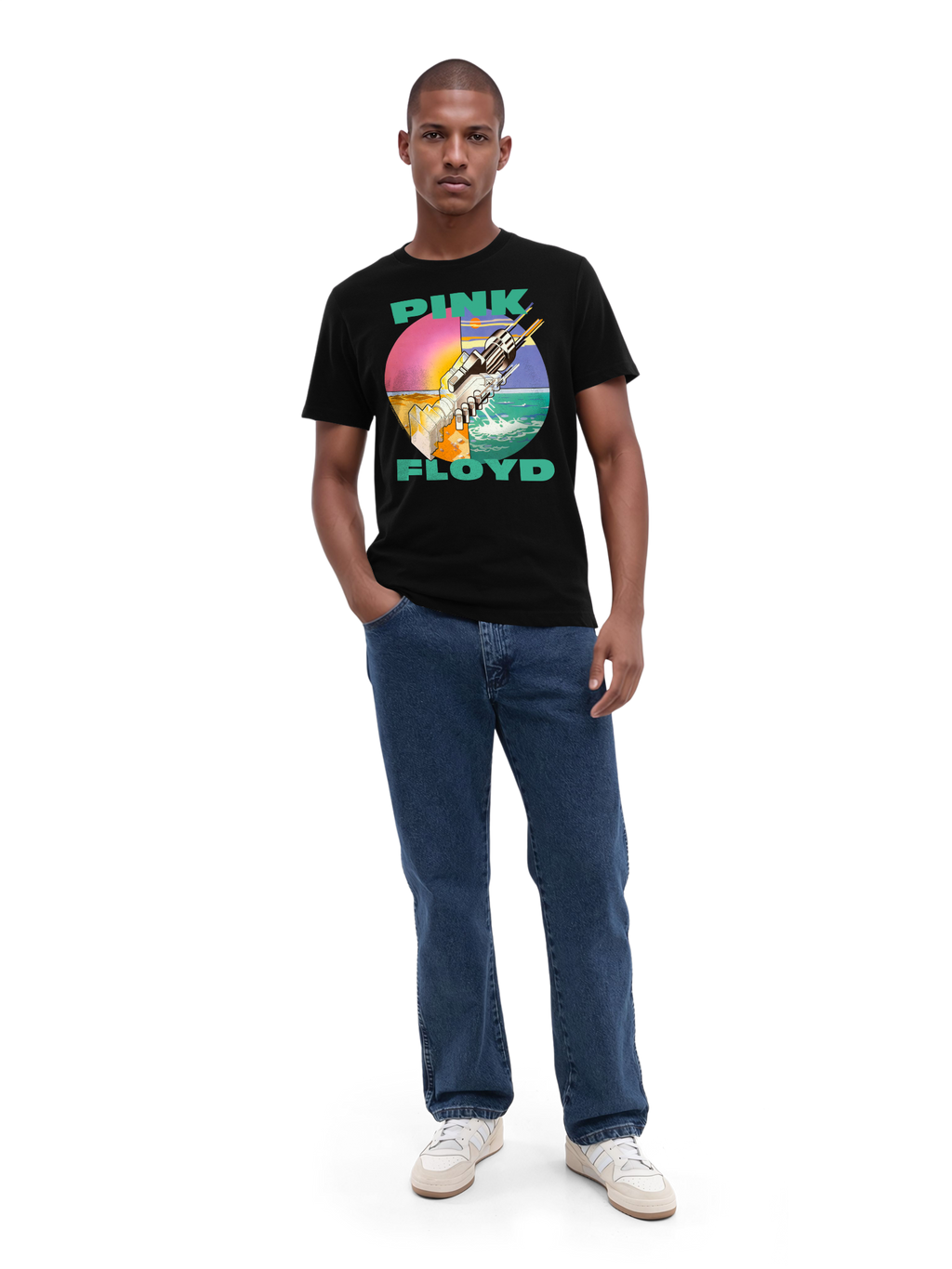 Pink Floyd souhaite que vous soyez ici T-shirt biologique pour hommes