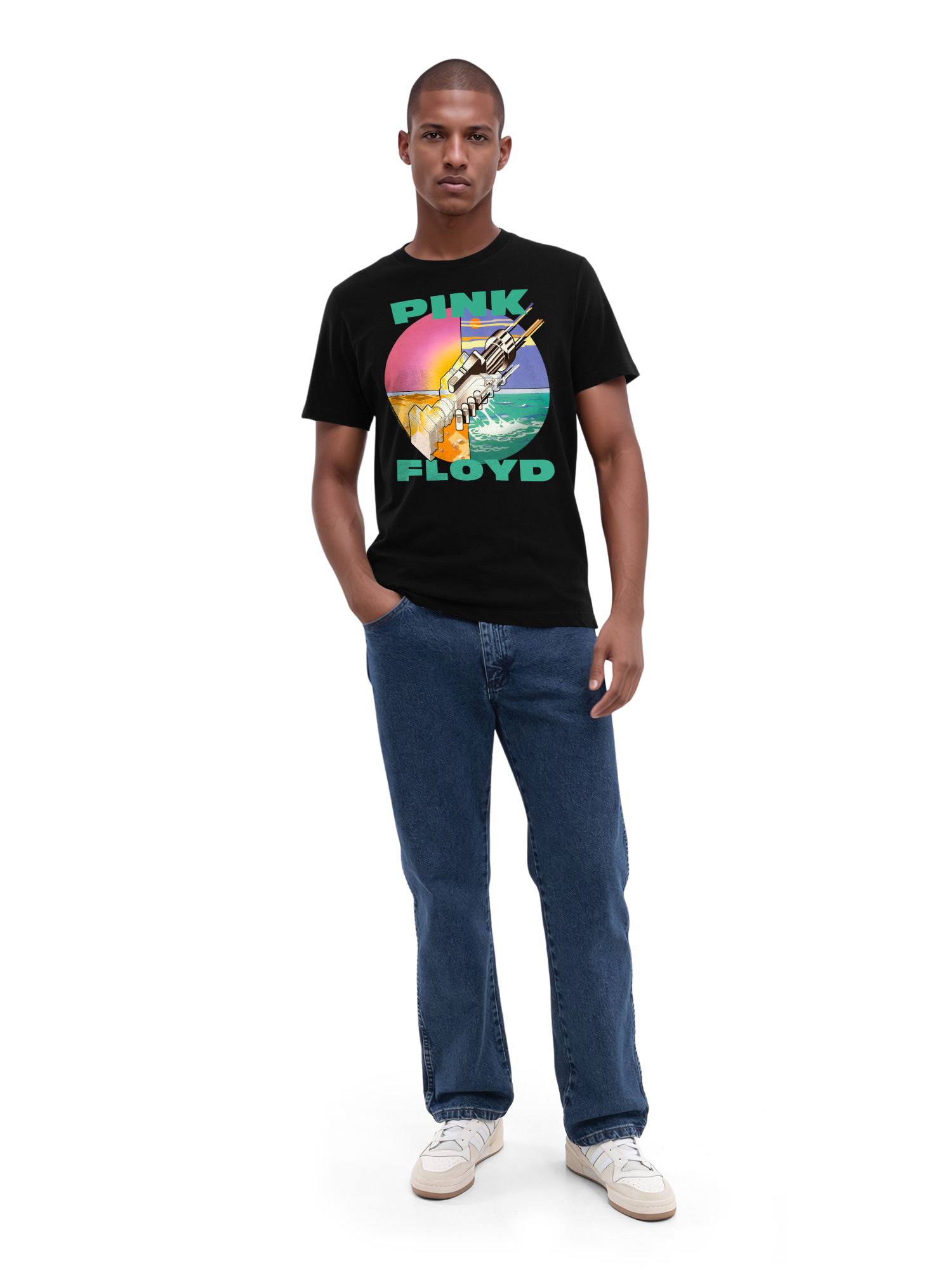 Pink Floyd souhaite que vous soyez ici T-shirt biologique pour hommes