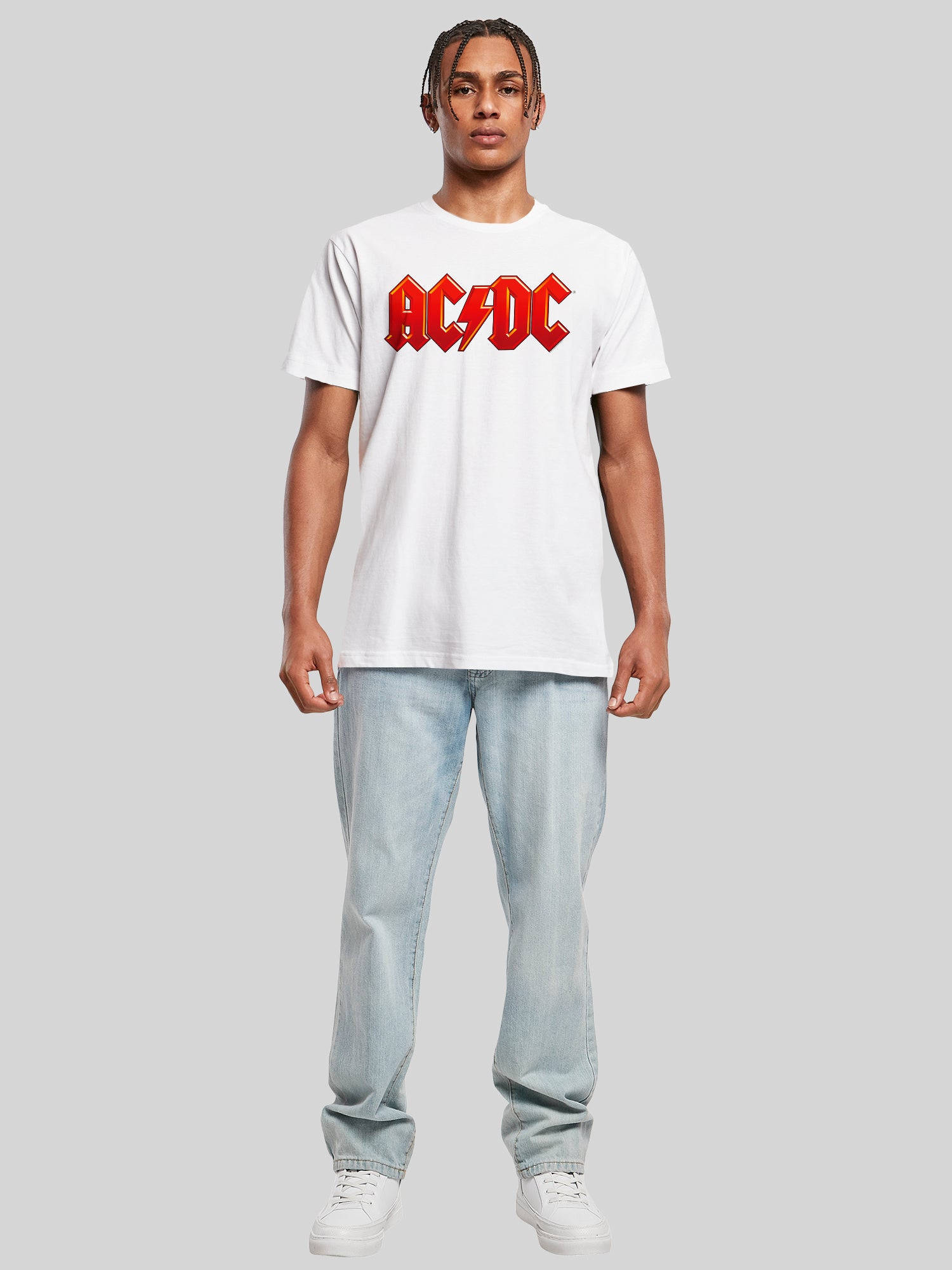 Dunkelrotes ACDC-Logo-T-Shirt