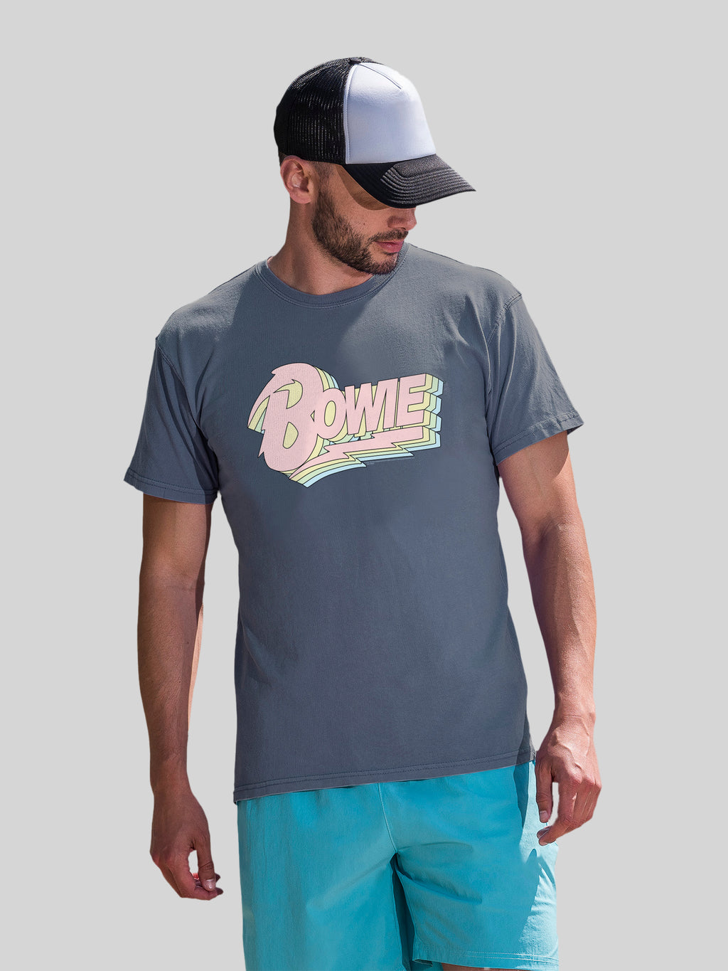 David Bowie Pastel Bowie with Coastal Color Tee
