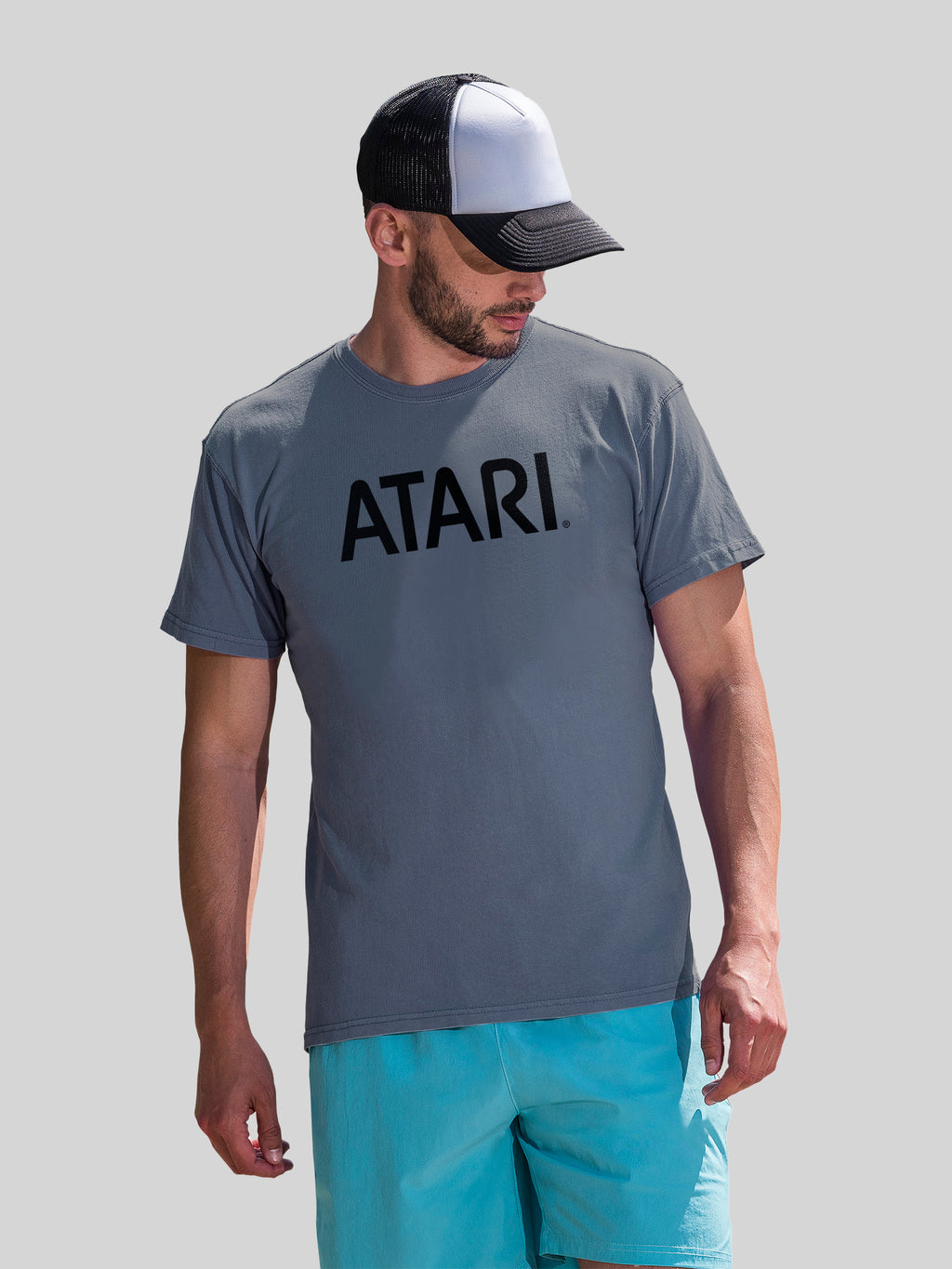 ATARI GAYS BLACK Retro Gaming avec un tee-shirt de couleur côtière