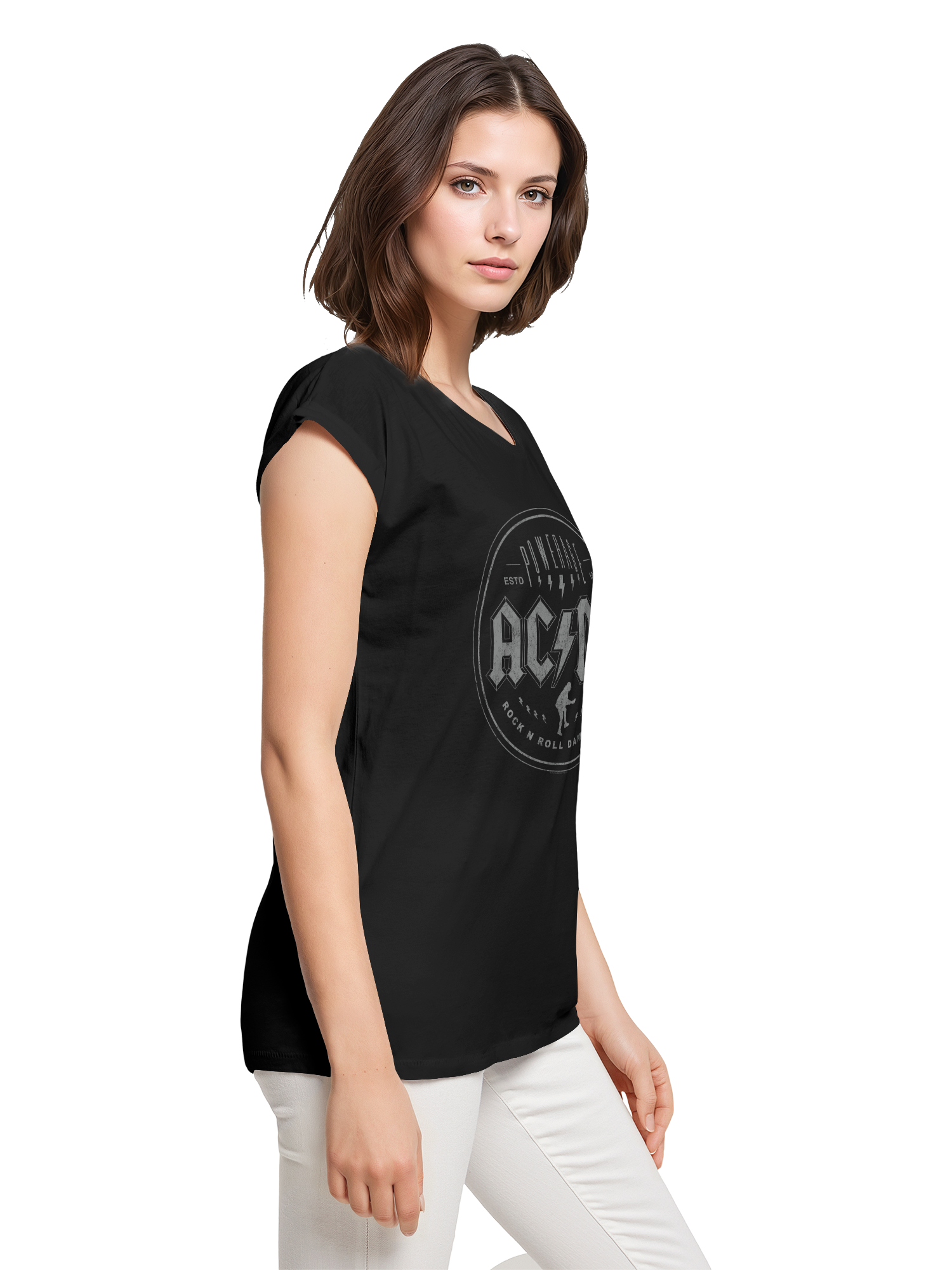 ACDC Rock N Roll Damnation Damen T-Shirt