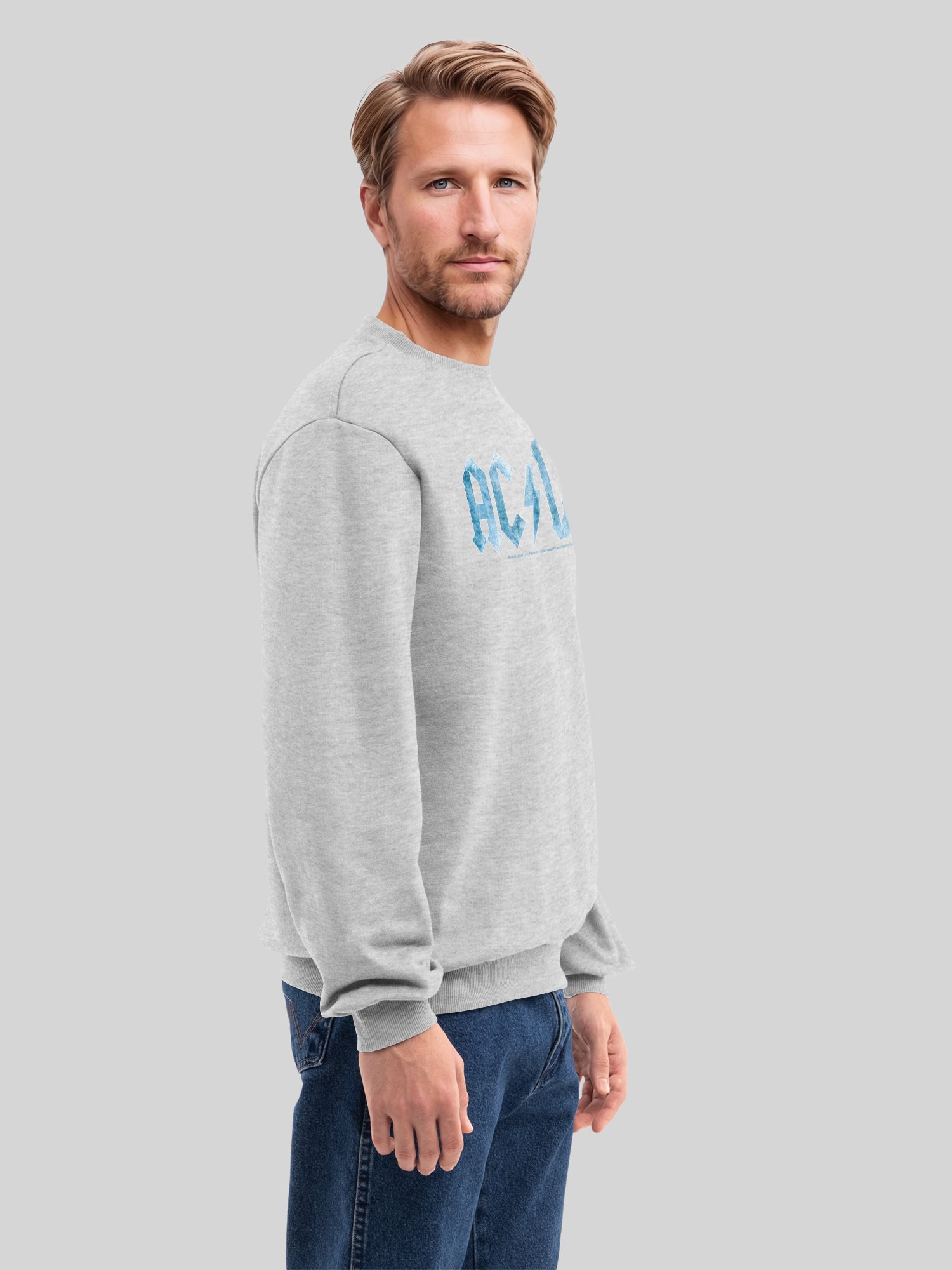 ACDC Blue Ice Logo Herren Sweatshirt