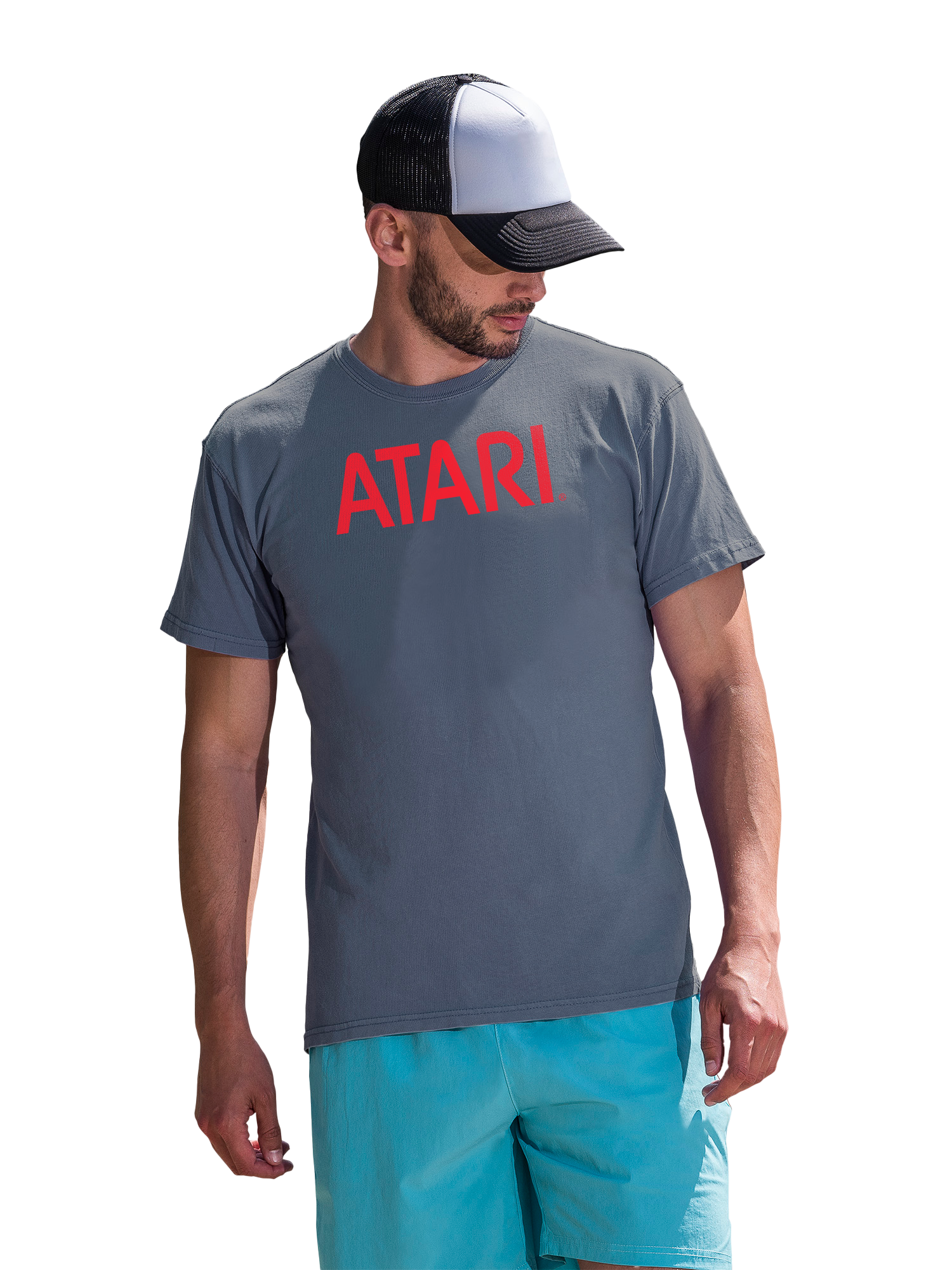 Juegos Atari Red Retro Gaming con camiseta de color costero