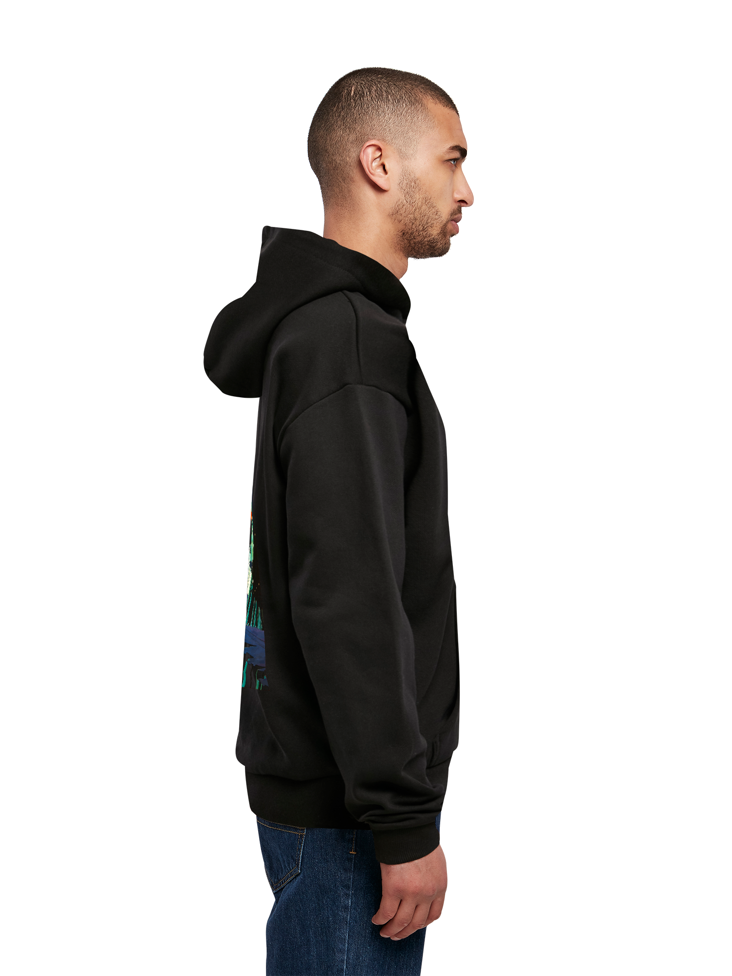 Atari Games Logo White Retro Gaming Horizontal and Atari Gravitar Box Cover with Ultra Heavy Hoody