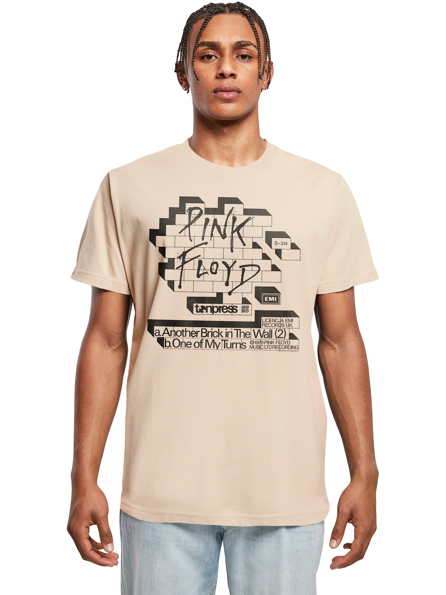 Pink Floyd Another Brick In The Wall Cover T-Shirt Round Neck