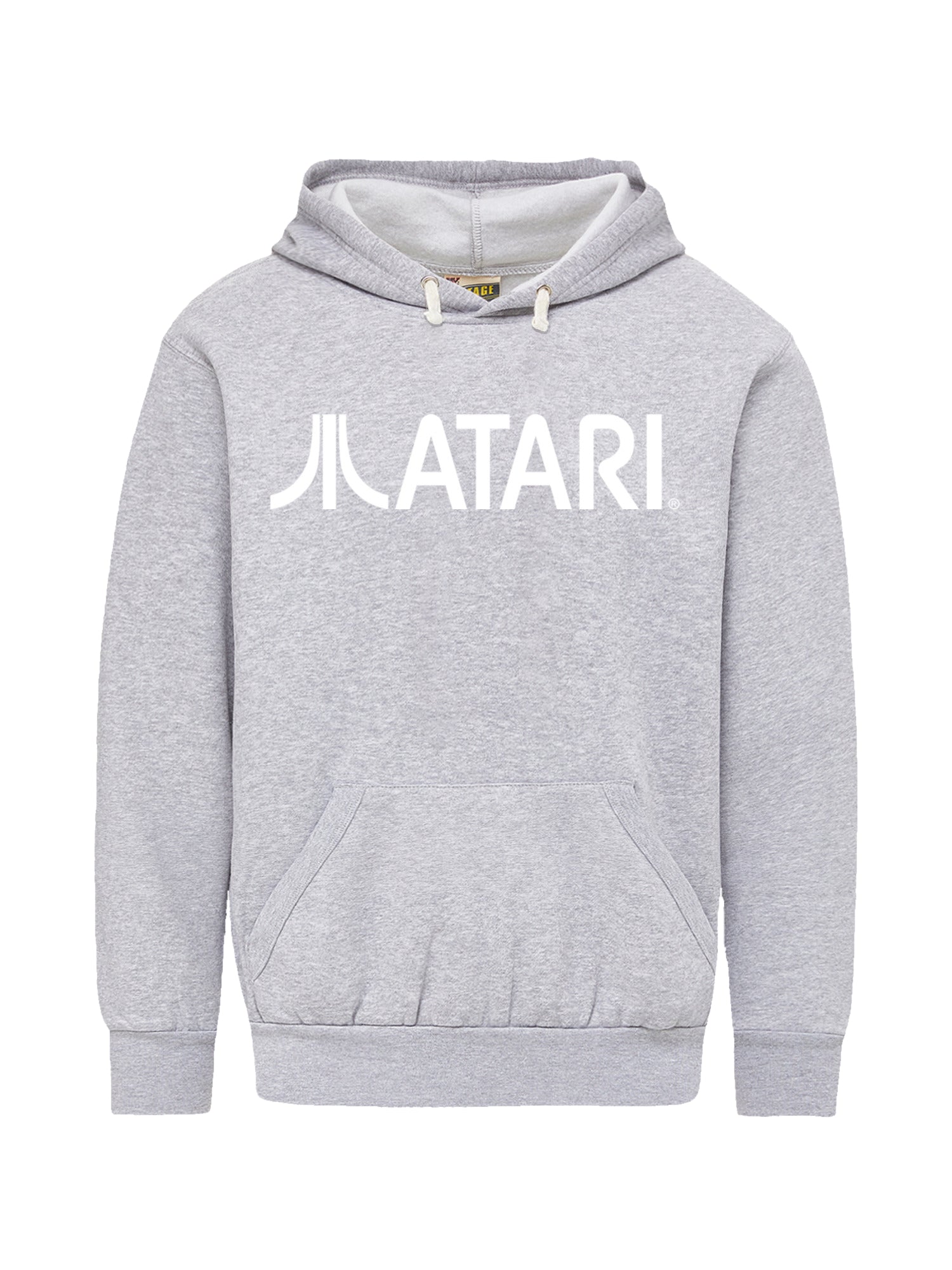 Atari Games Logo White Retro Gaming Horizontal mit Vintage Fleece Hood
